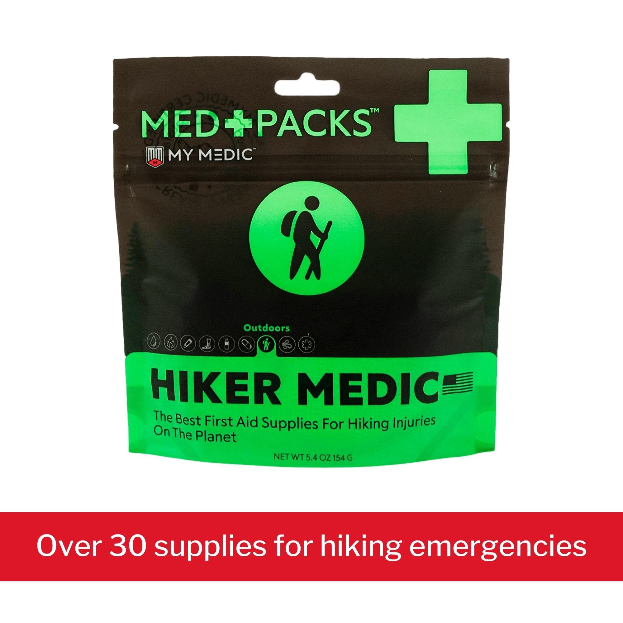Med Packs First Aid Kit for Hikers – Outdoor Injury Supplies in Portable Pouch