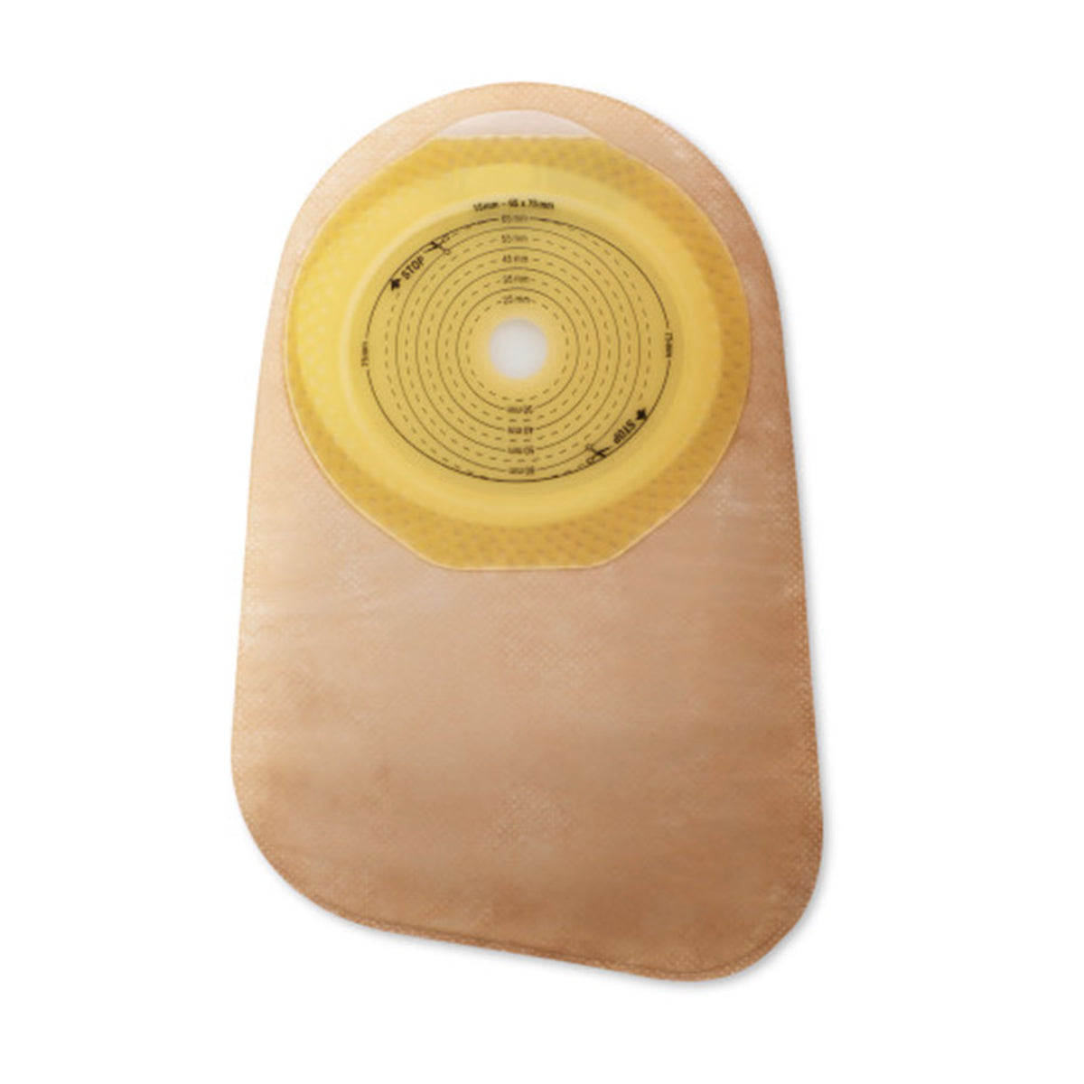 Premier™ 82300 1-Piece Beige Colostomy Pouch, Cut to Fit Stomas up to 55 mm — Box of 30