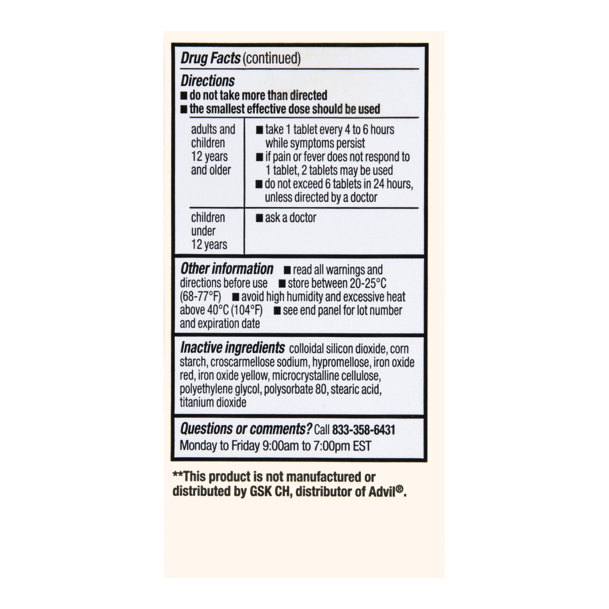 Foster & Thrive Ibuprofen 200 mg Coated Tablets