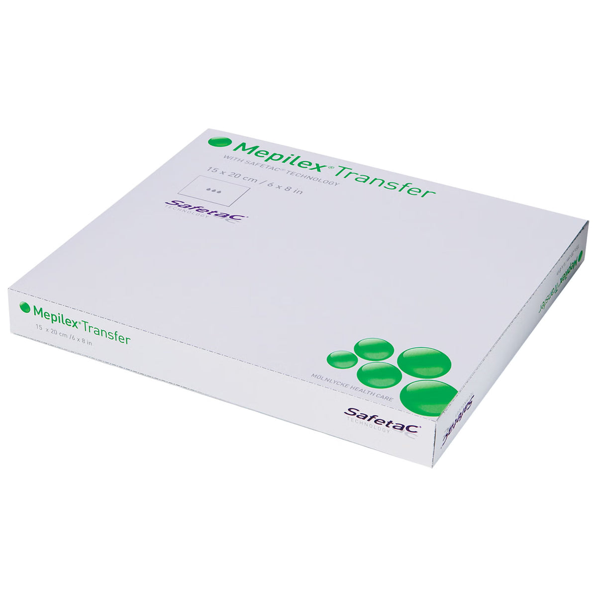 Mepilex® Transfer Thin Foam Dressing, 6 x 8 Inch — Case of 40