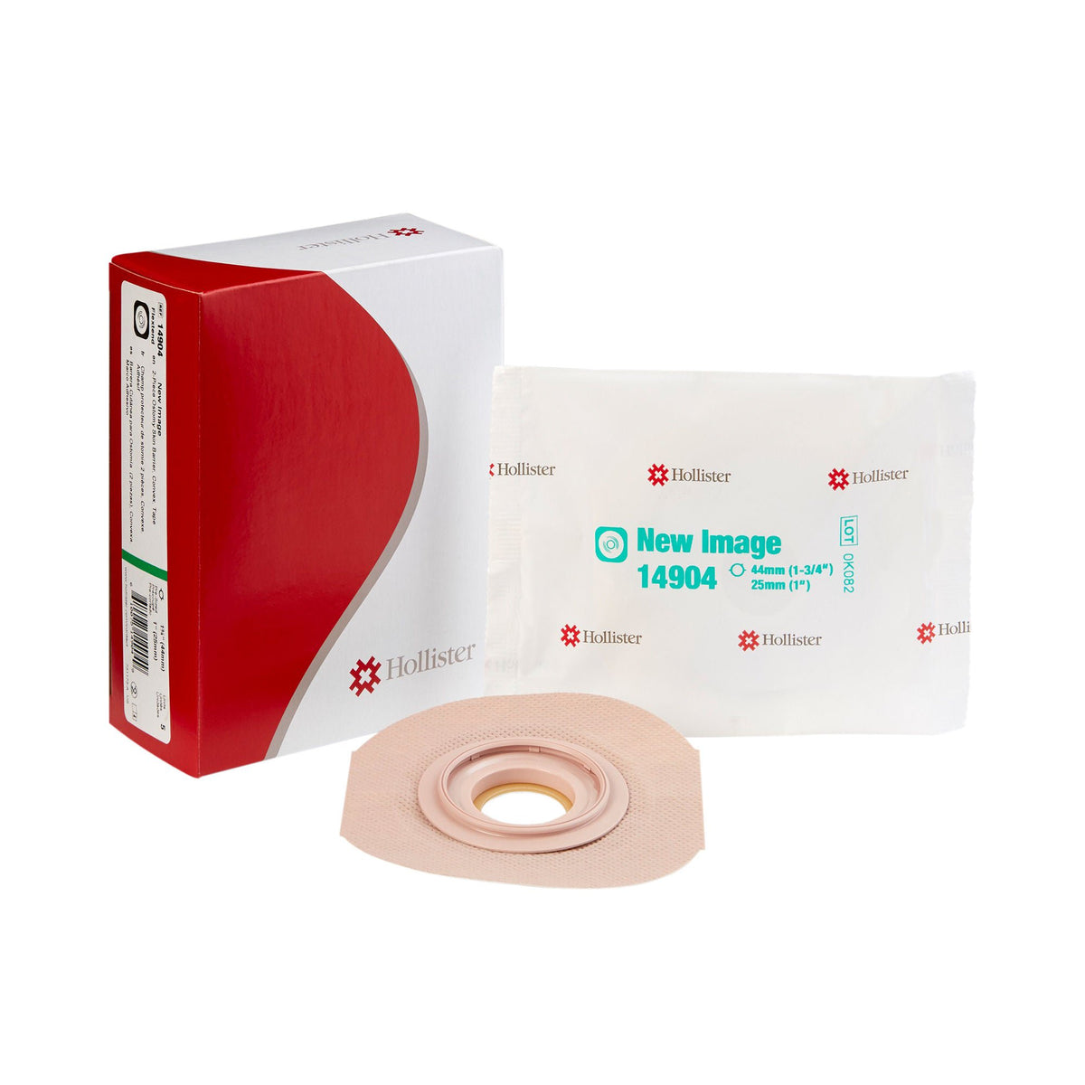 New Image Convex FlexTend™ Colostomy Skin Barrier With 1-Inch Stoma Opening — Box of 5