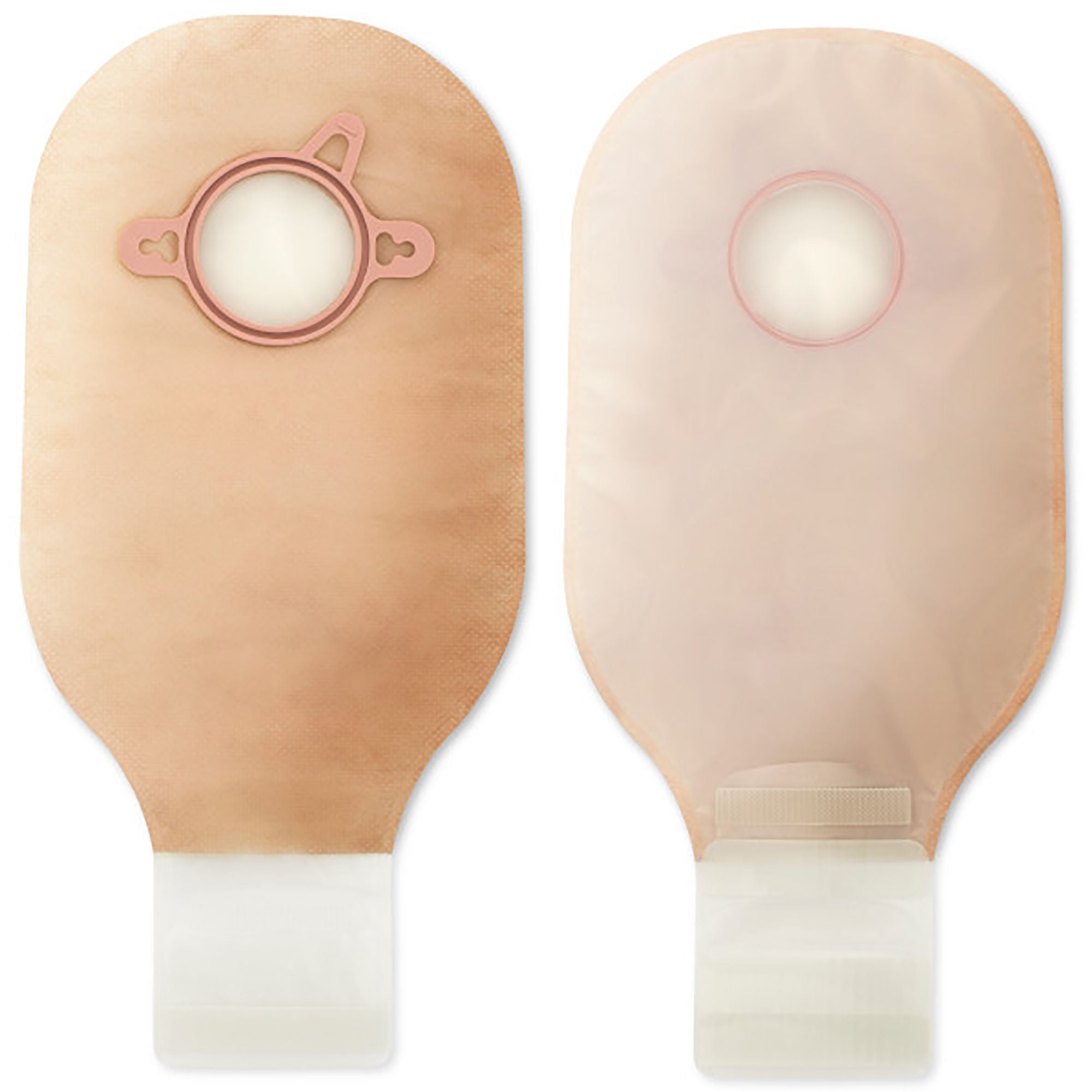 New Image™ Ultra Clear Ostomy Pouch, Pre-cut to Fit 102 mm Stomas, Yellow Match