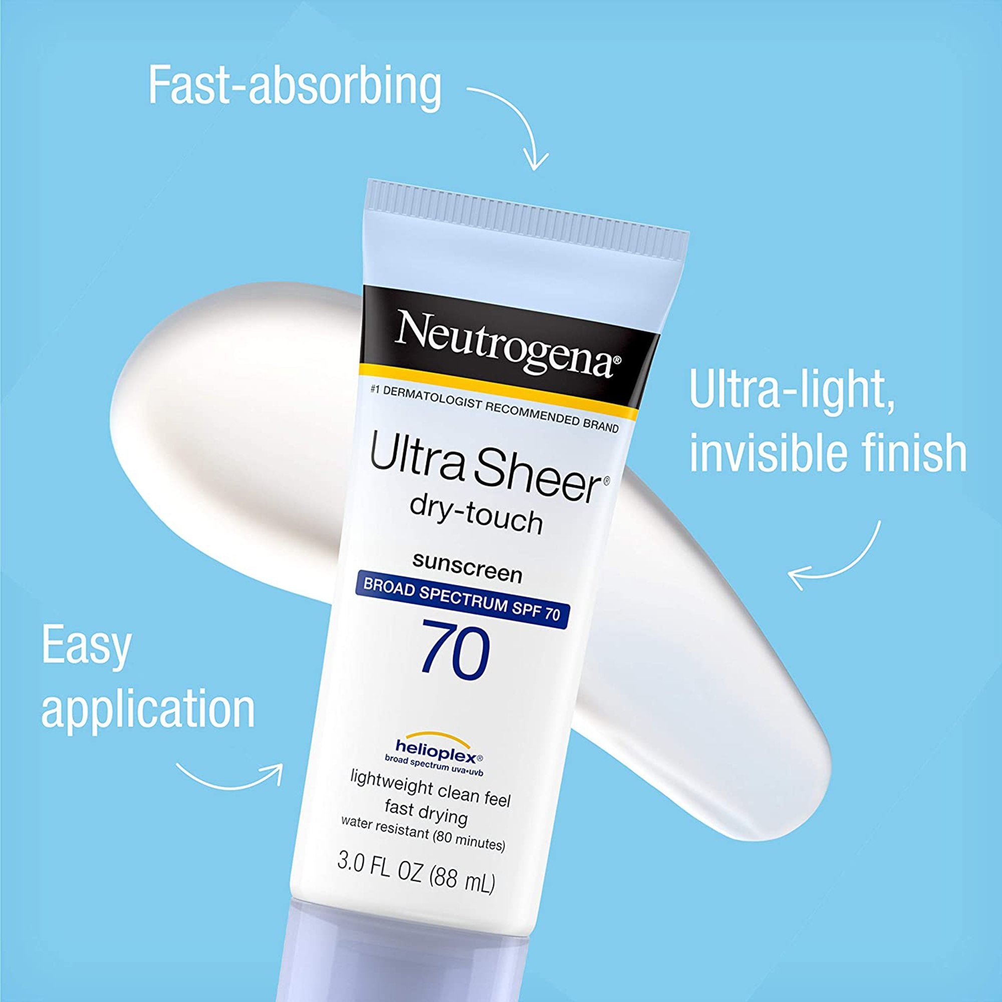 Neutrogena Ultra Sheer 70 SPF Sunblock Tube