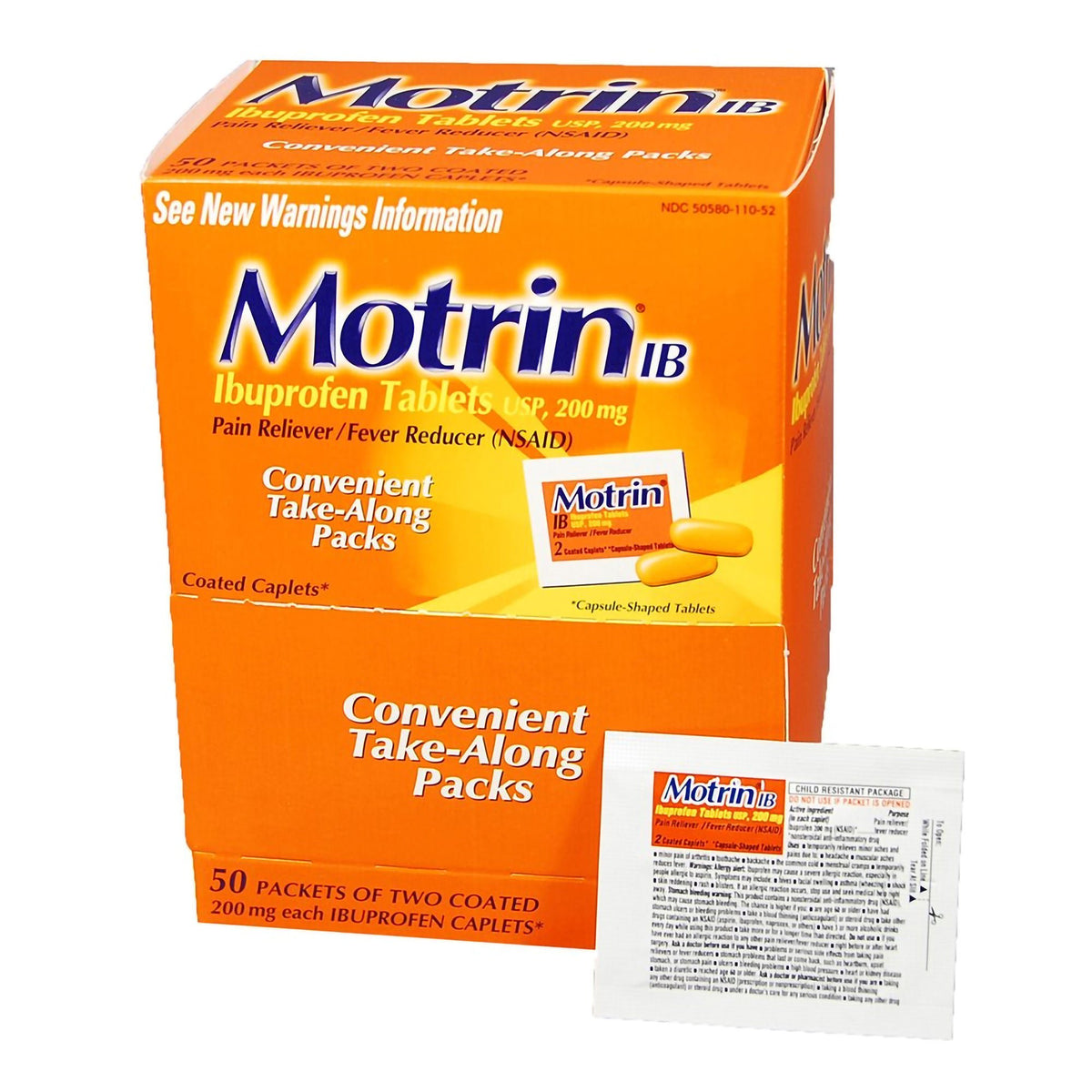 Motrin® IB Ibuprofen Pain Relief — Box of 50