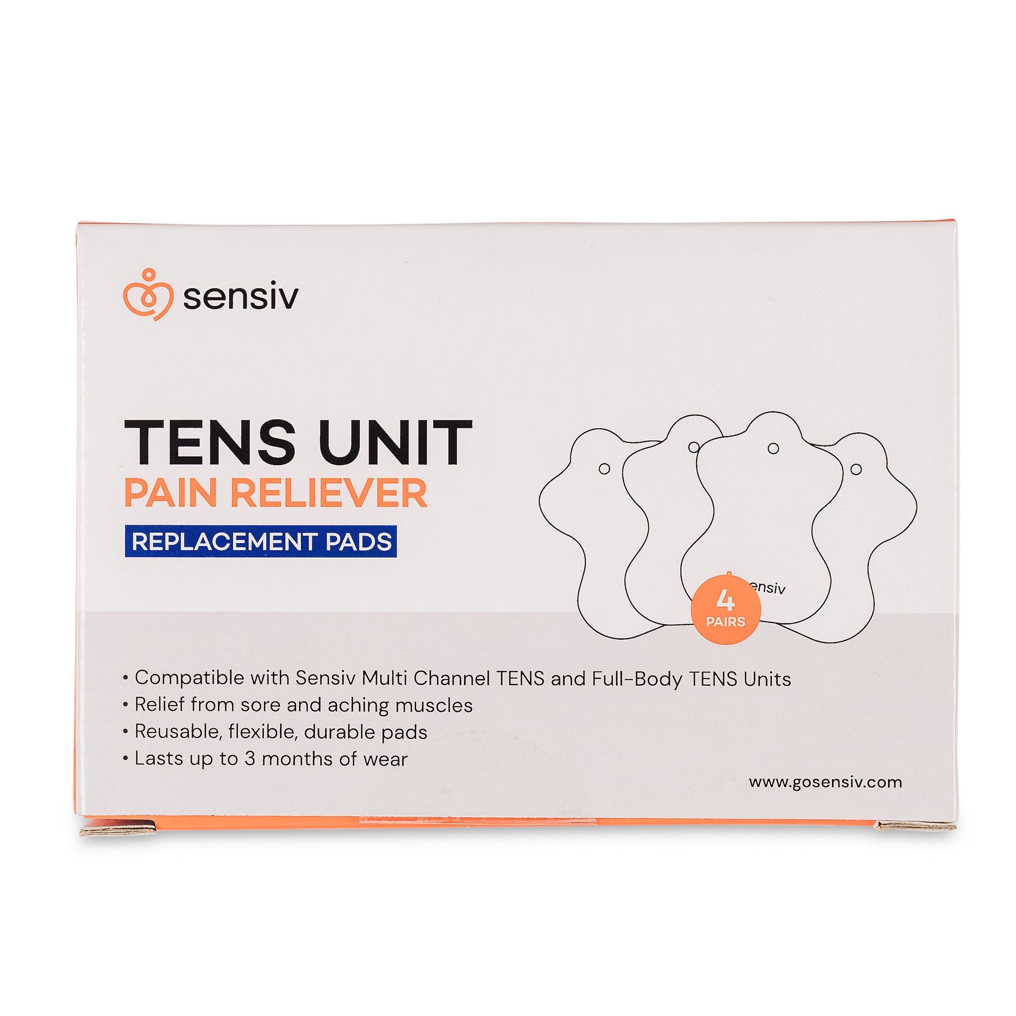 sensiv TENS Unit Pain Reliever Replacement Pads