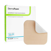 DermaFoam® Nonadhesive without Border Foam Dressing, 4 x 4¼ Inch — Box of 10