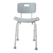 McKesson Aluminum Bath Bench, 15.5 – 19.5 Inch Height