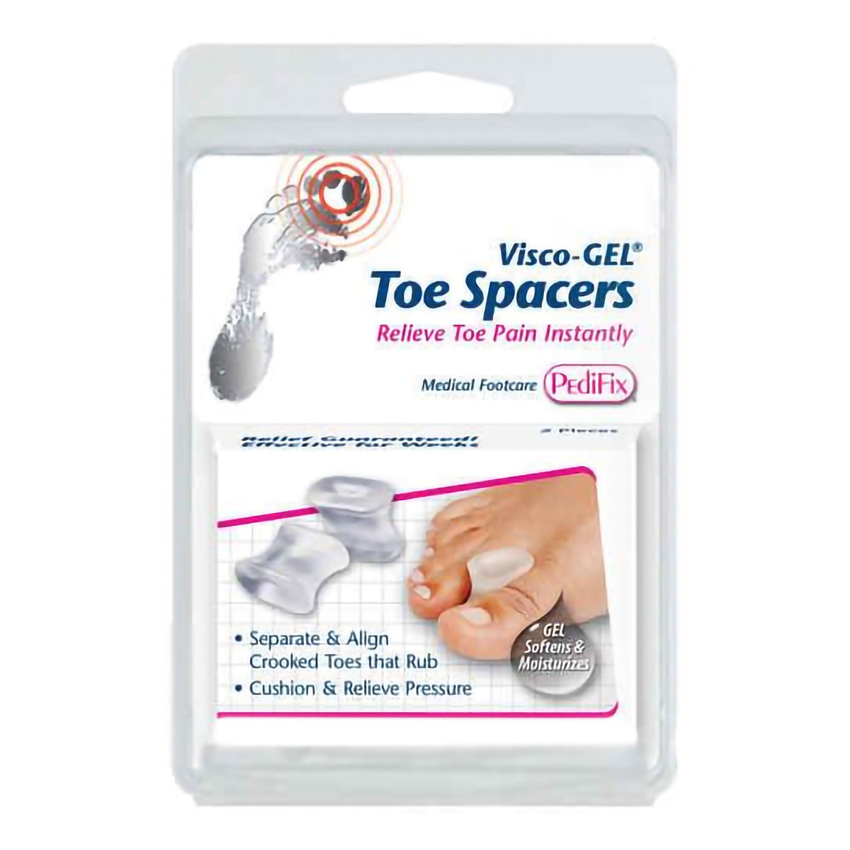 Visco-Gel® Toe Spacer, Medium — Pack of 4