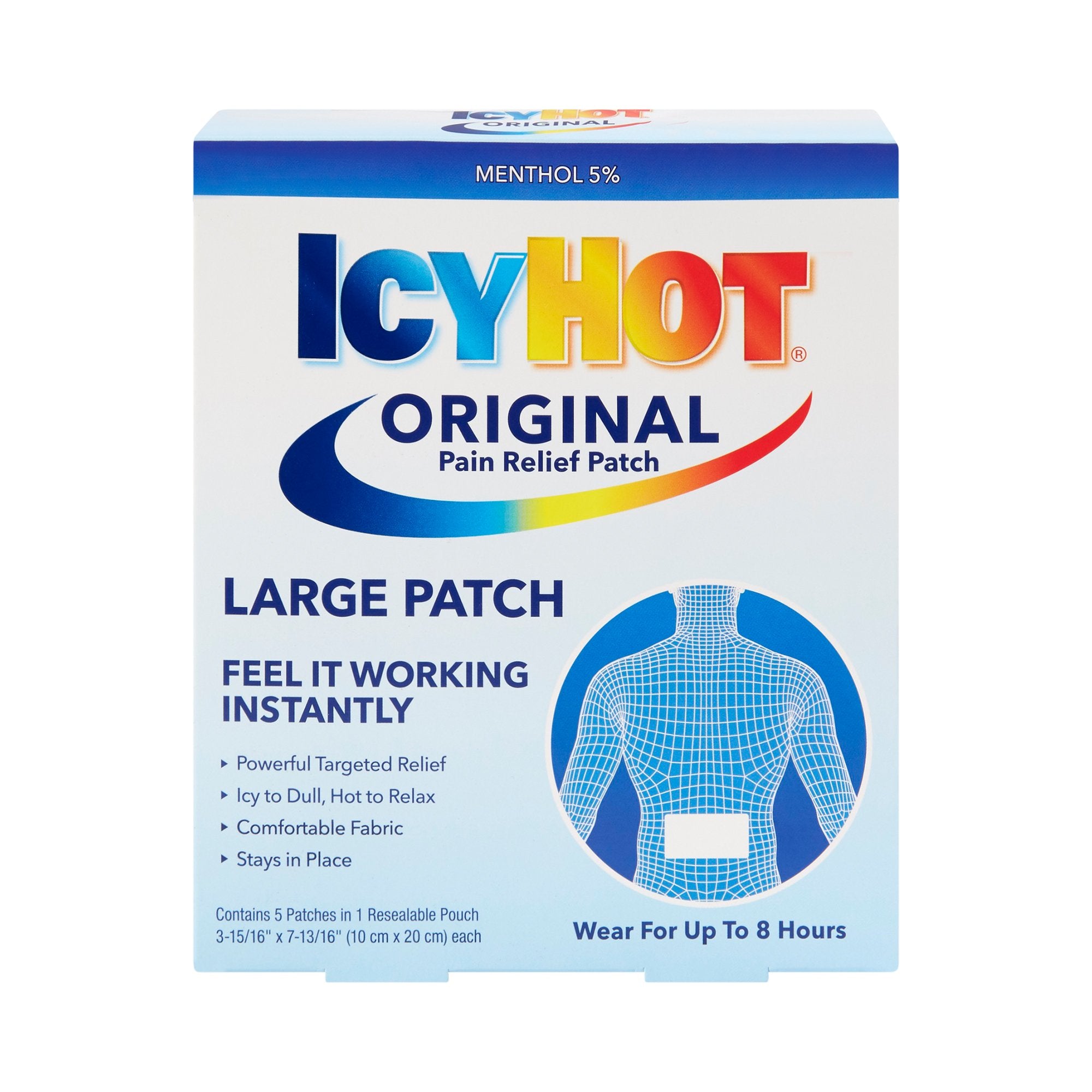 Icy Hot Original Pain Relief Patches, Large