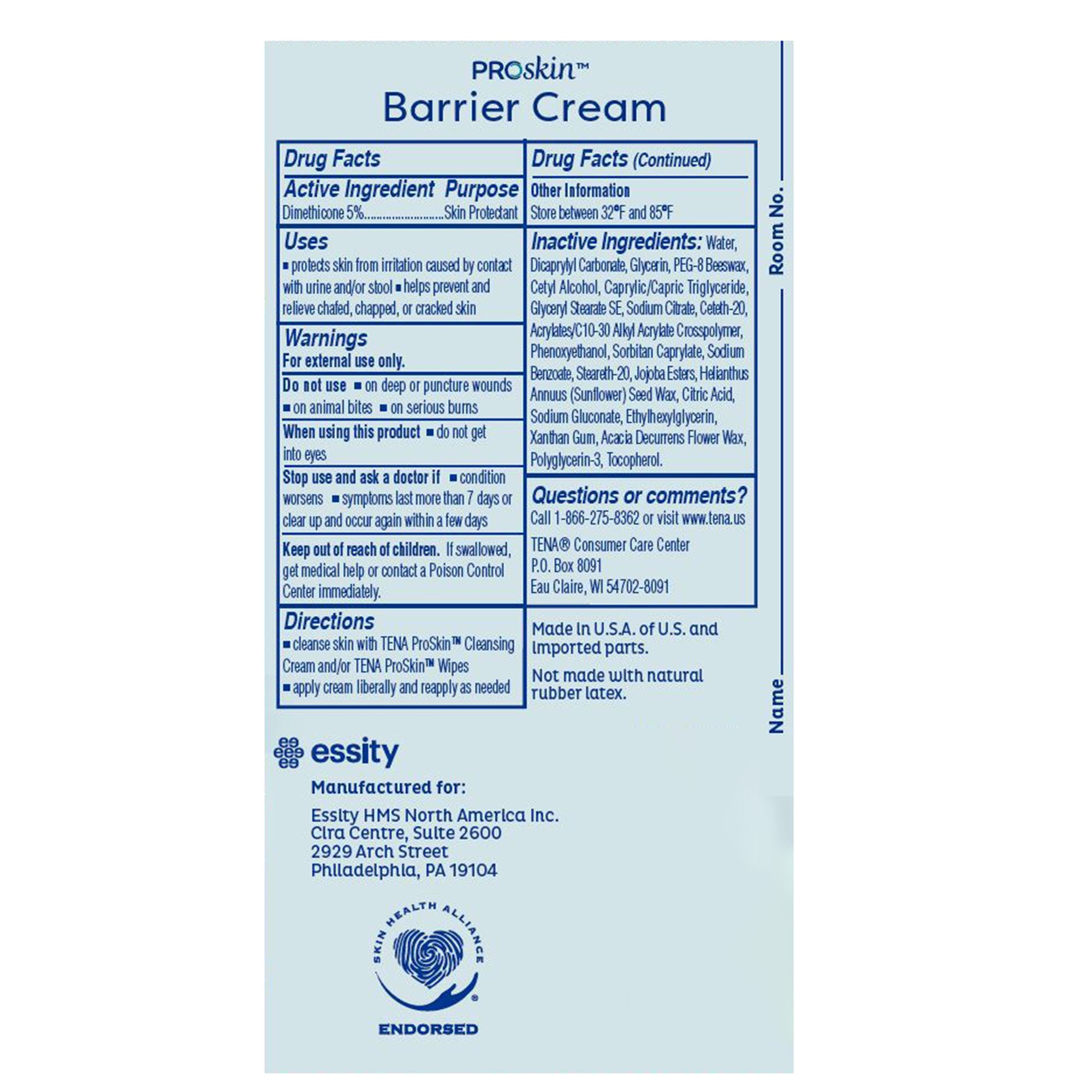 Tena ProSkin Barrier Cream - Case