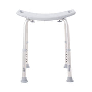 McKesson Aluminum Bath Bench Without Backrest, 15.5 – 19.5 Inch, Gray