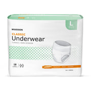 McKesson Classic Light Absorbency Incontinence Underwear, Large