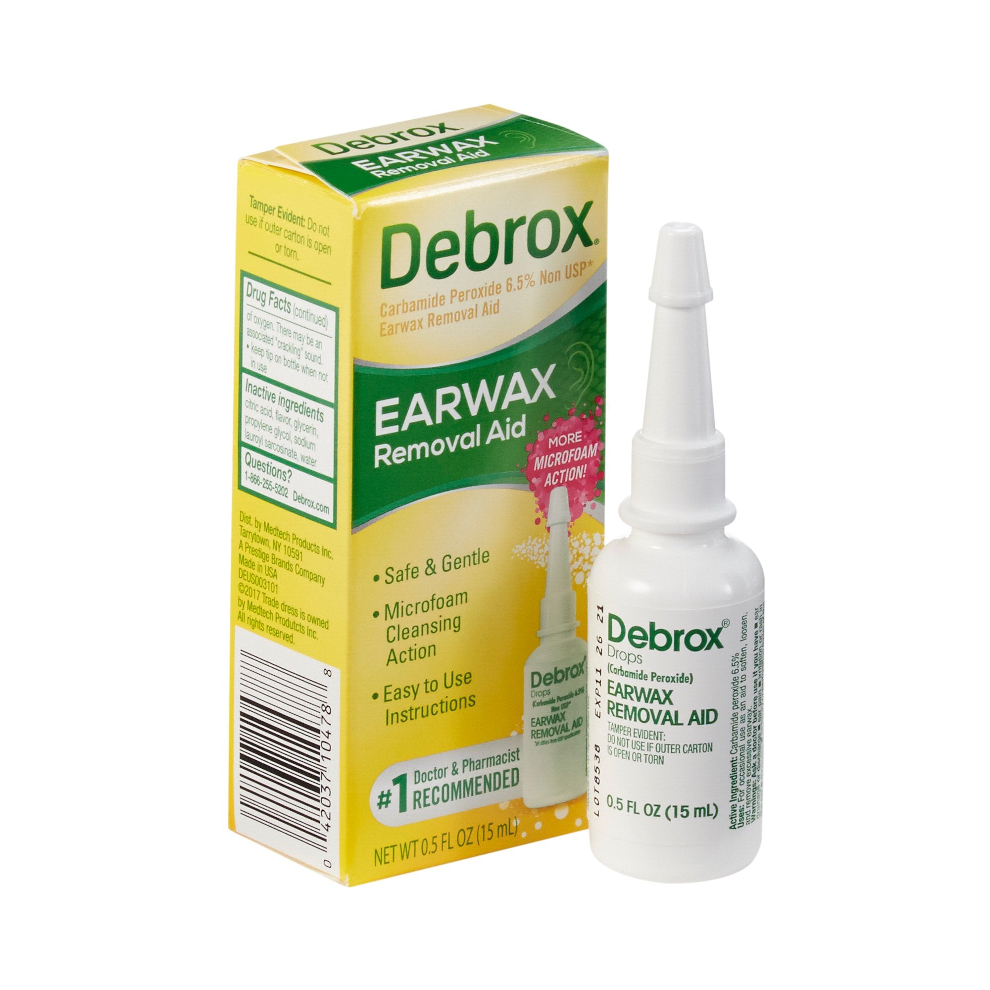 Debrox Earwax Removal Aid, Half-Ounce Bottle