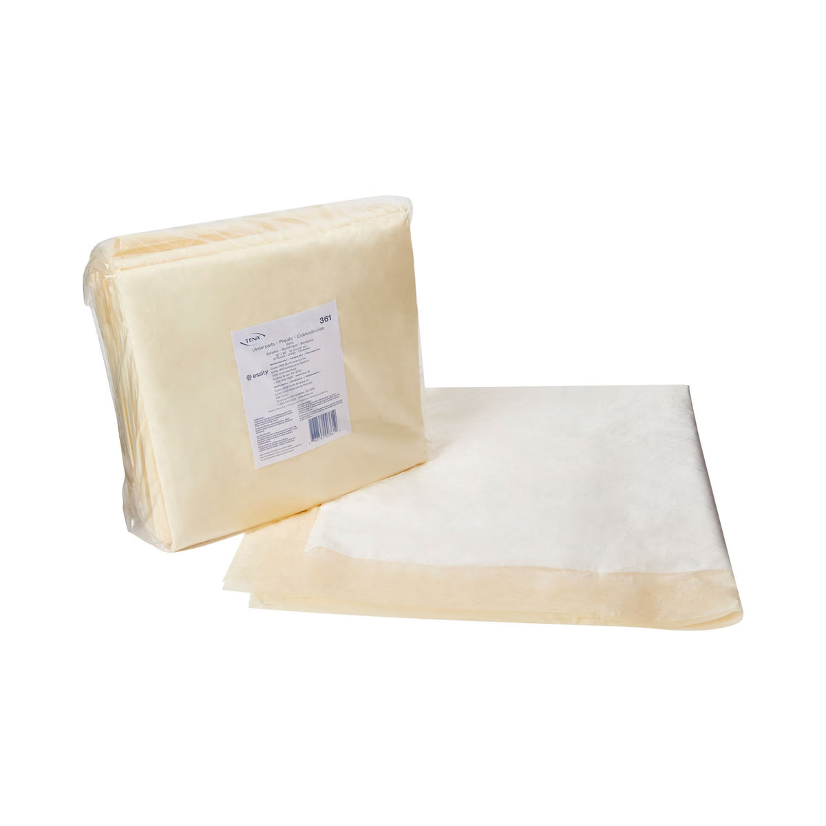 TENA Underpad Extra, 36" x 36", Disposable, Light Absorbency — Bag of 10