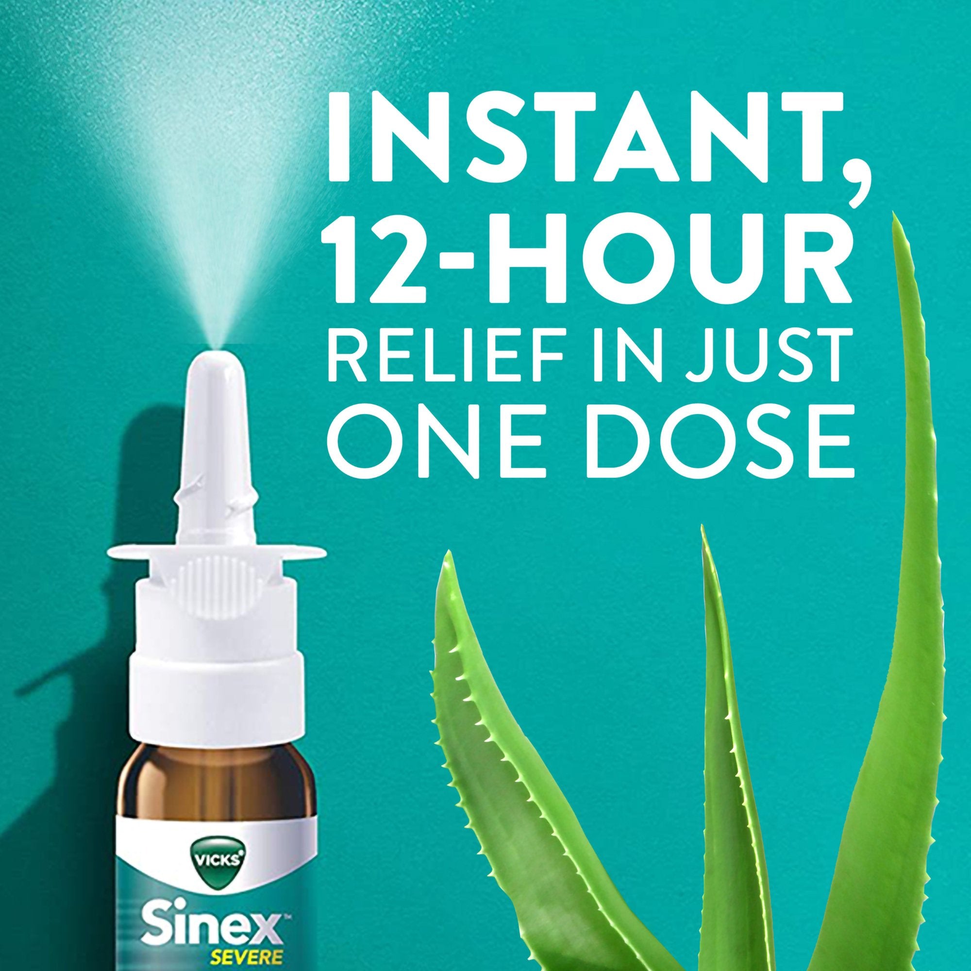 Vicks Sinex Severe Nasal Decongestant Moisturizing Spray