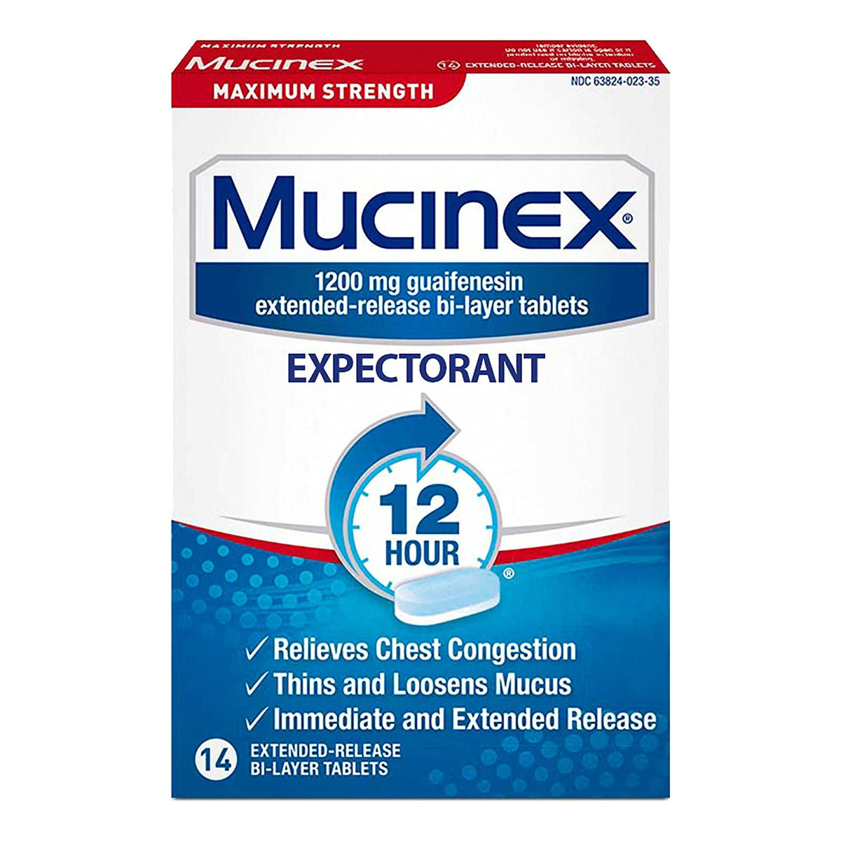 Mucinex Expectorant Tablets Maximum Strength — Count of 14