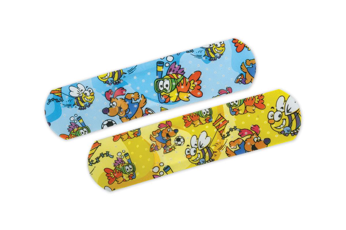 Curad® Kid Design (Medtoons) Adhesive Strip, 3/4 x 3 Inch — Box of 50