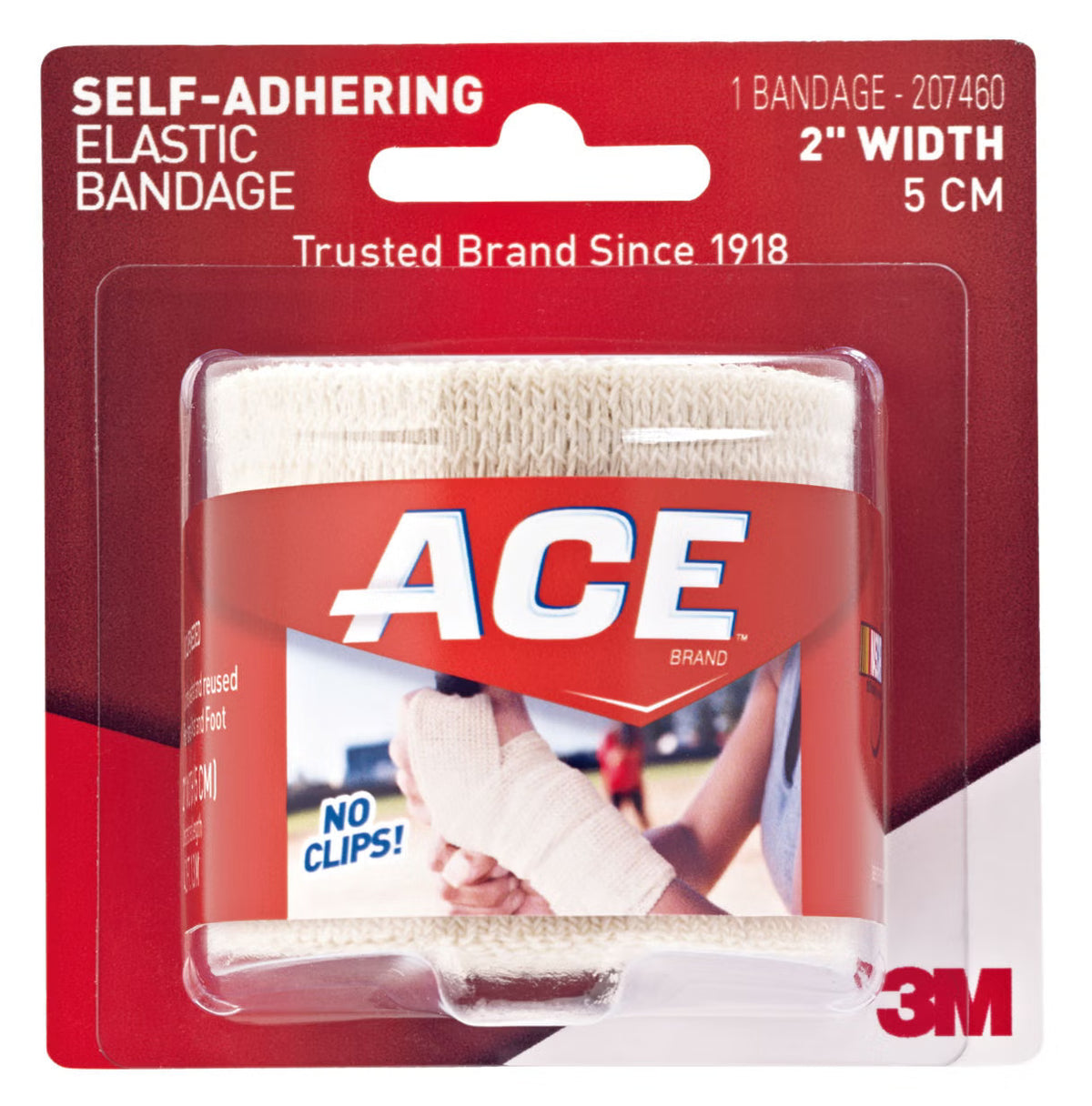 3M™ Ace™ Self-adherent Closure Elastic Bandage, 3 Inch Width — Box of 3
