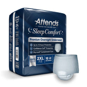 Attends® Sleep Comfort Premium Overnight Underwear, 2X-Large, 68 – 80 Inches