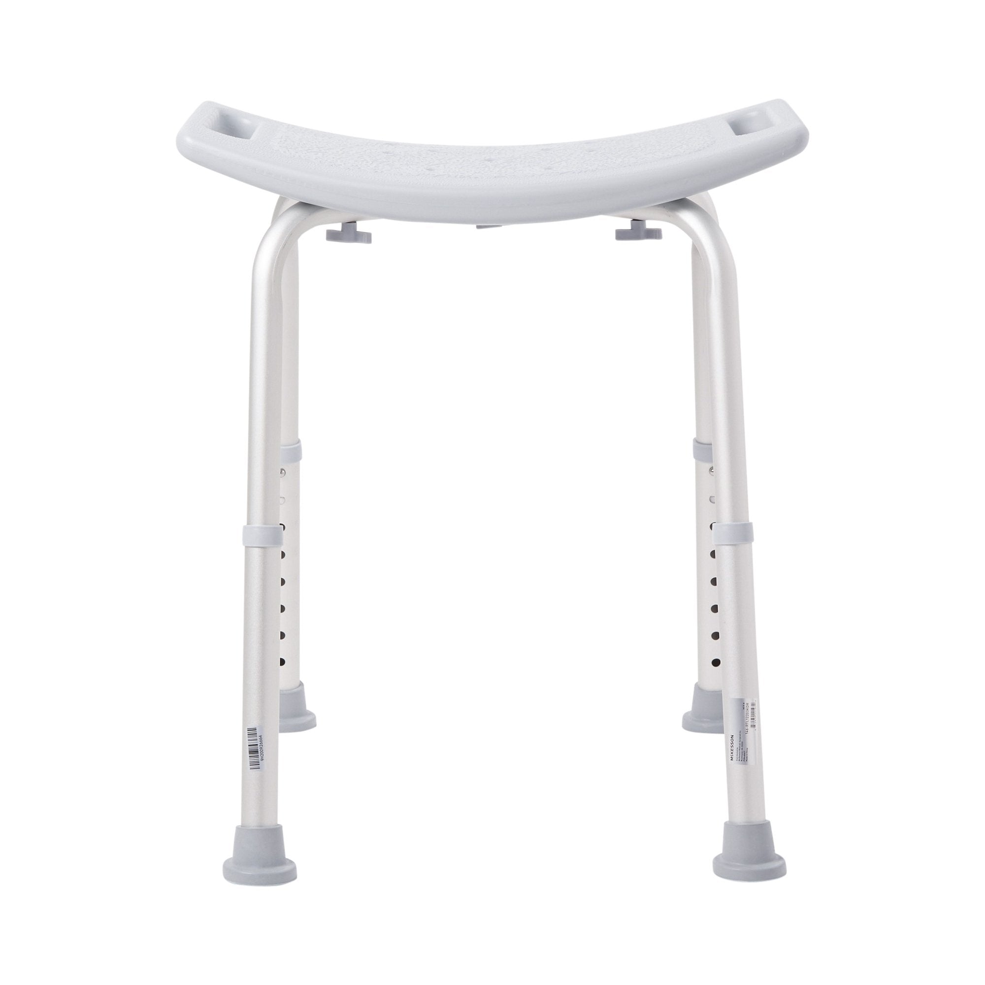 McKesson Aluminum Bath Bench Without Backrest, 15.5 – 19.5 Inch, Gray
