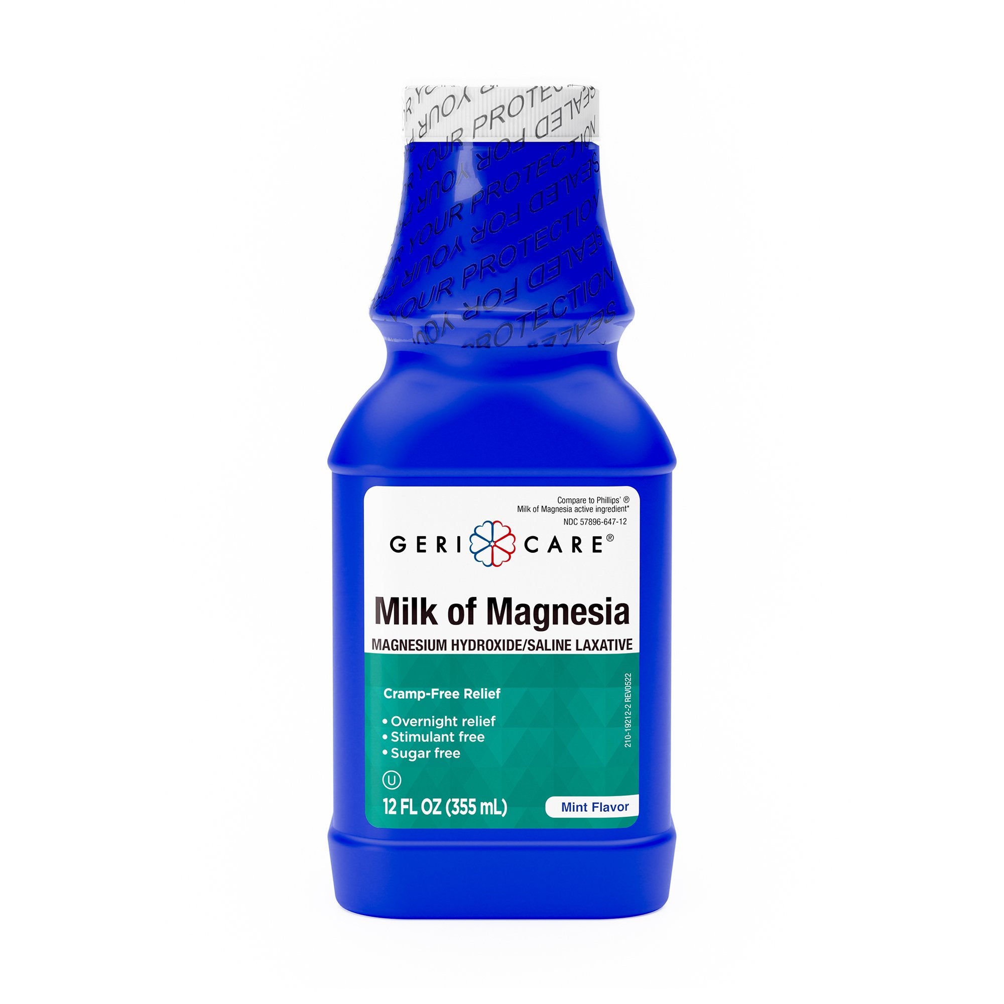 Geri-Care® Magnesium Hydroxide Laxative, 12-ounce Bottle