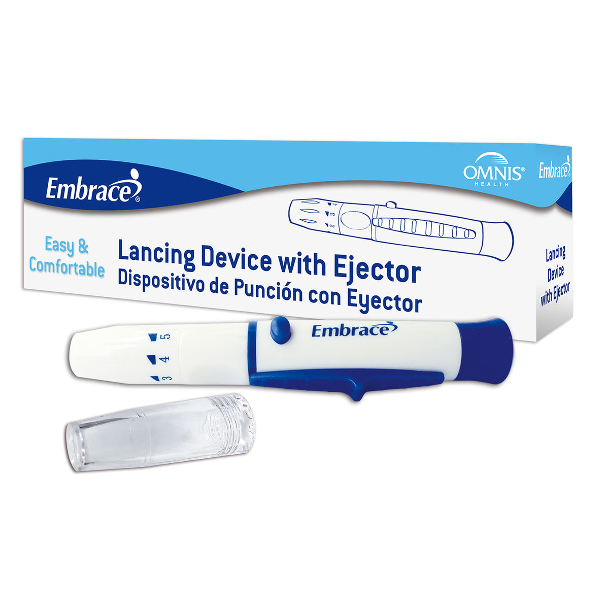 Embrace® Lancing Device with Ejector