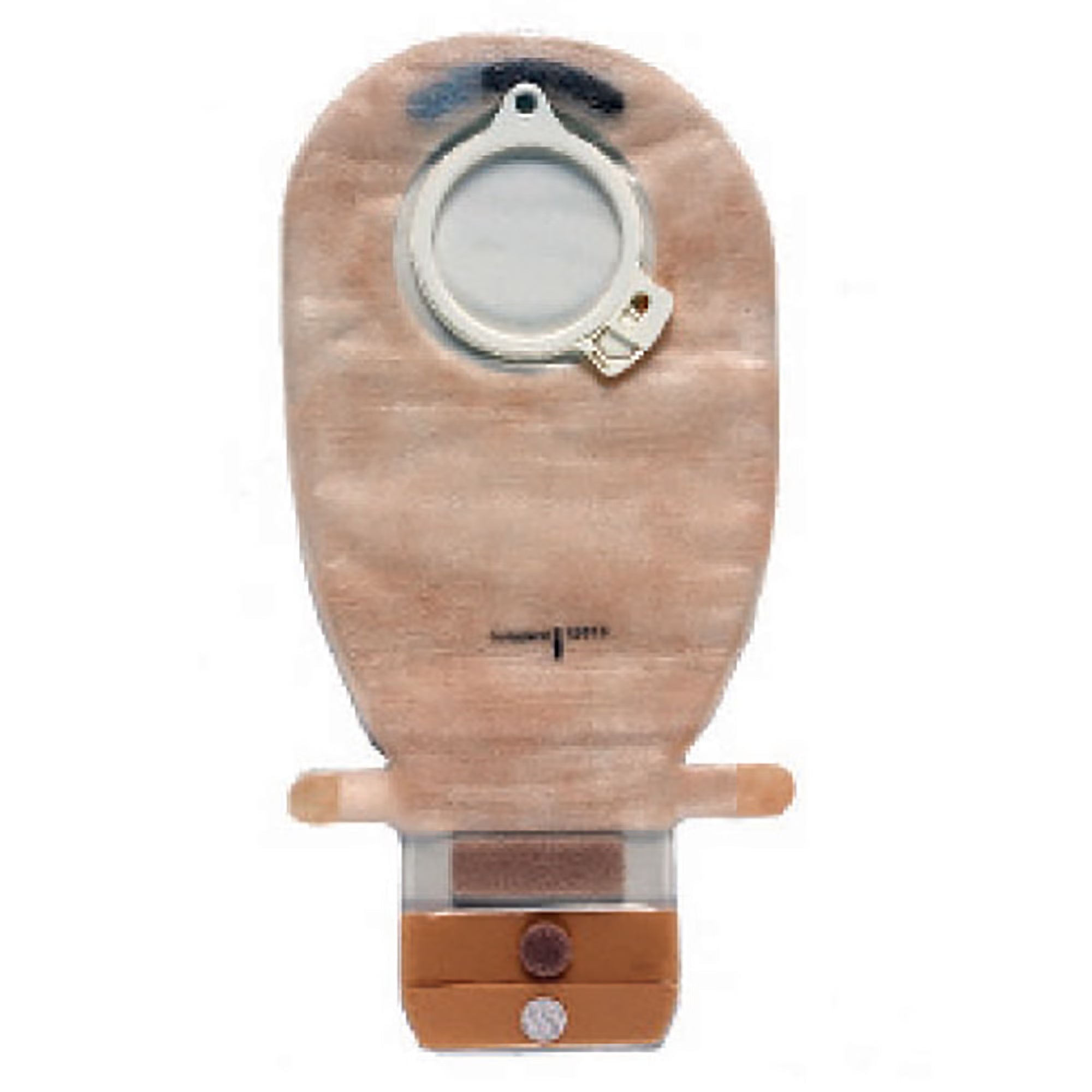 Assura® Original Two-Piece Transparent Ostomy Pouch, 50 mm Flange, Red Match