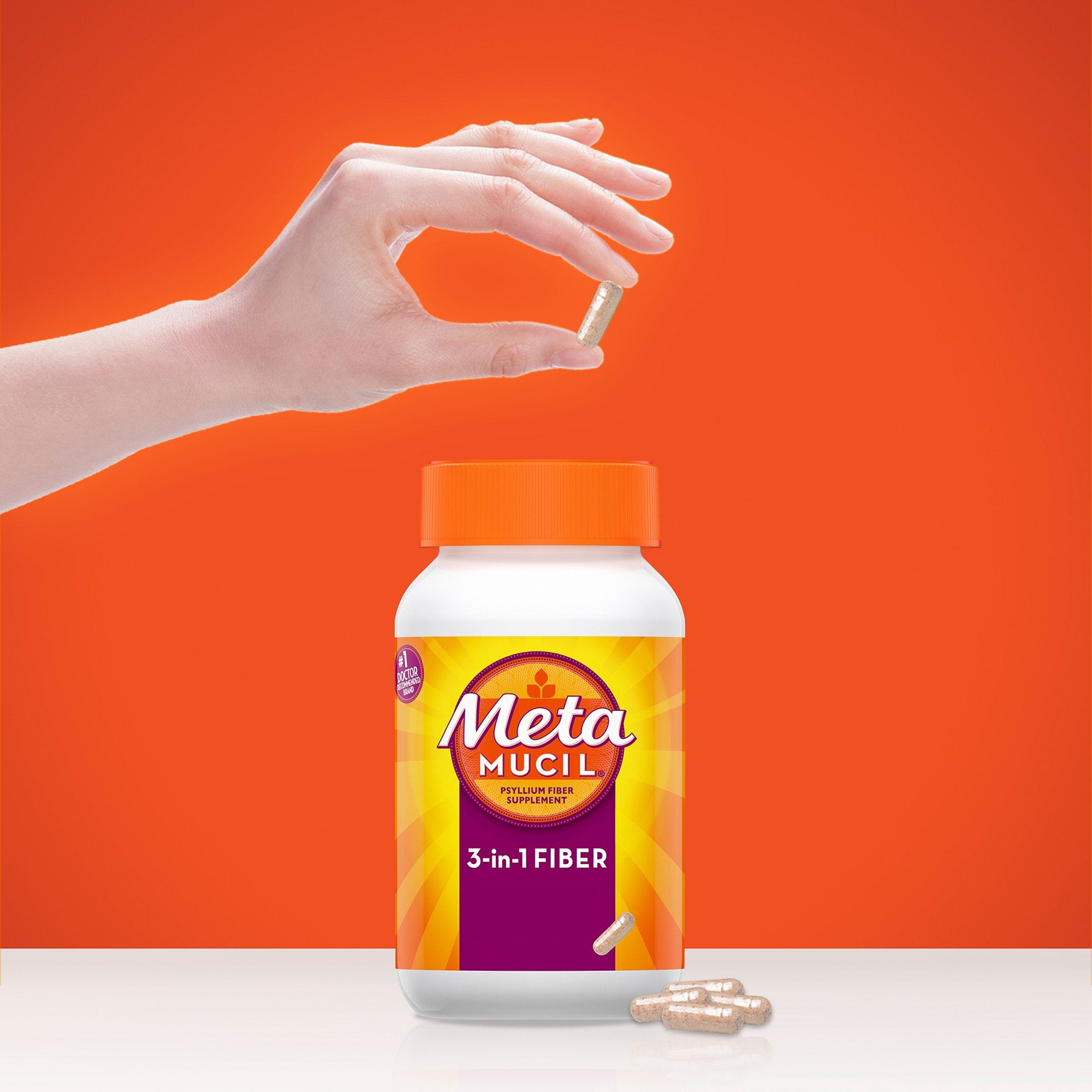 Metamucil 3-in-1 Fiber Capsules