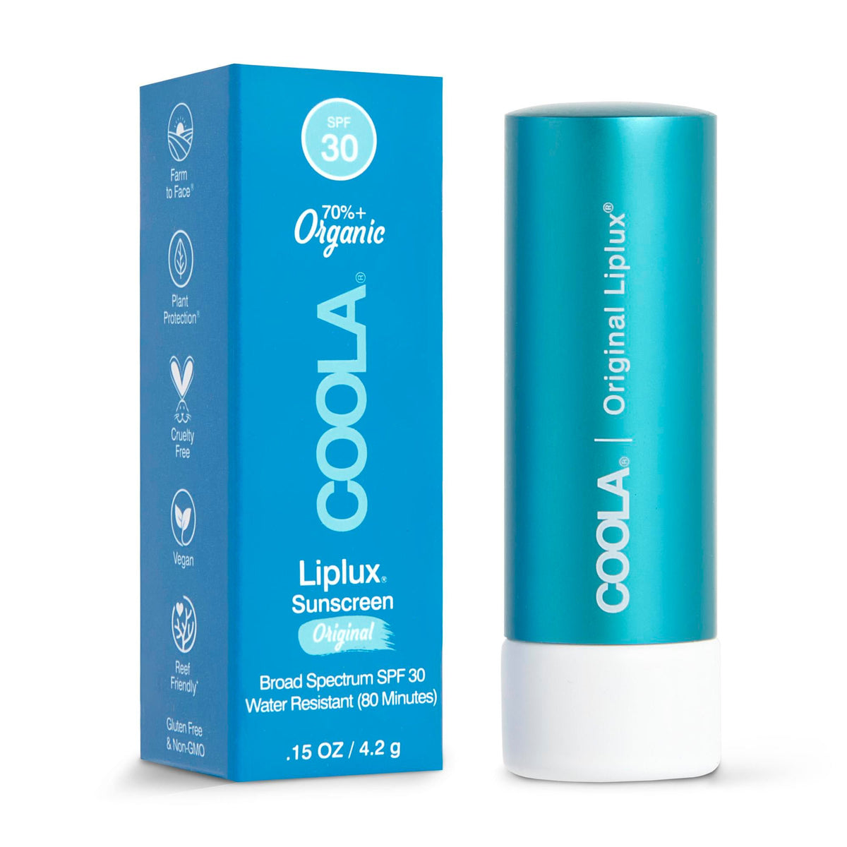 Classic Liplux® Organic Lip Balm Sunscreen SPF 30, Original
