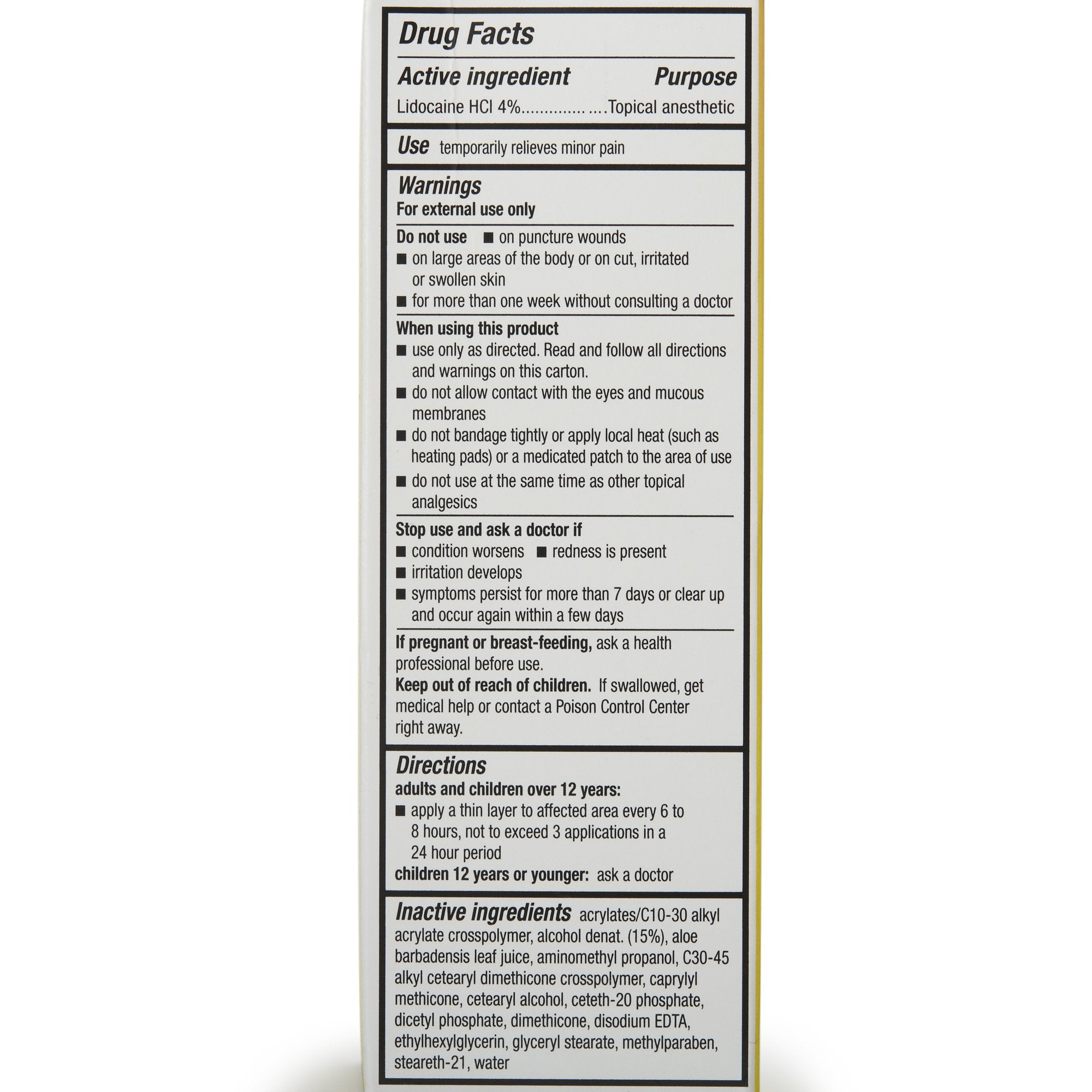 Aspercreme Lidocaine Topical Pain Relief