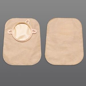 New Image™ 18753 Two-Piece Beige Ostomy Pouch, Pre-cut to Fit 57 mm Stomas, Red — Box of 60