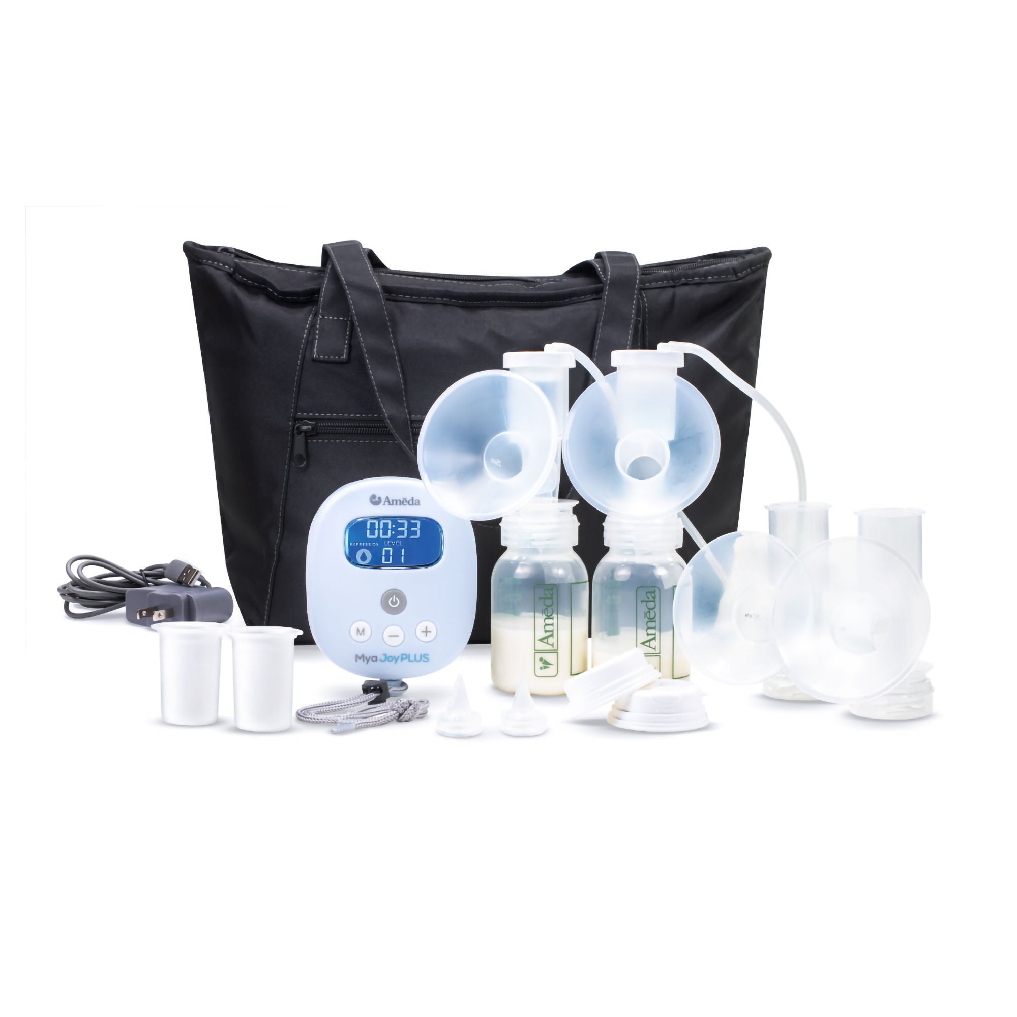 Double Electric Breast Pump Kit Ameda® Mya™ Joy Plus