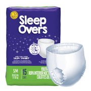 Cuties® Sleep Overs® Absorbent Underwear, Small / Medium