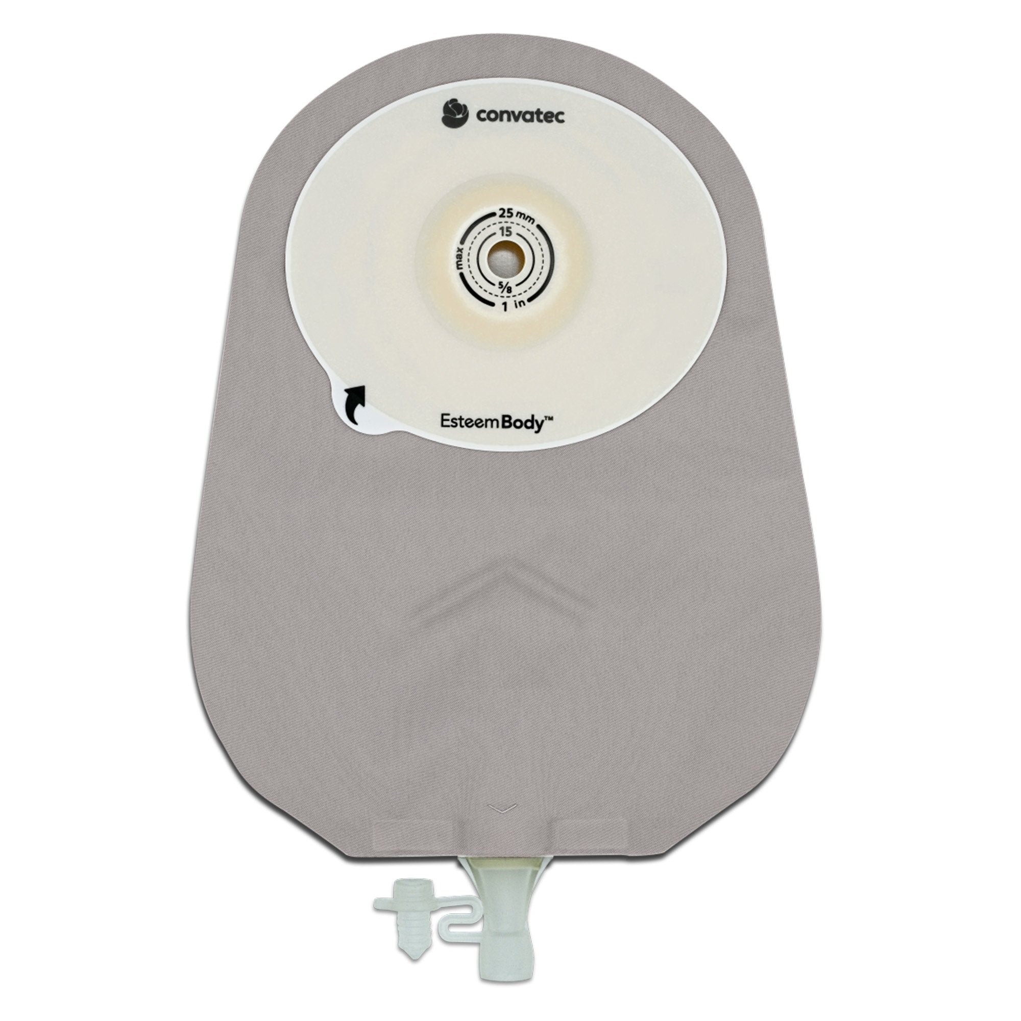 Esteem Body™ Soft Convex One-Piece Urostomy Pouch, Cut to Fit Stomas 10 – 35 mm