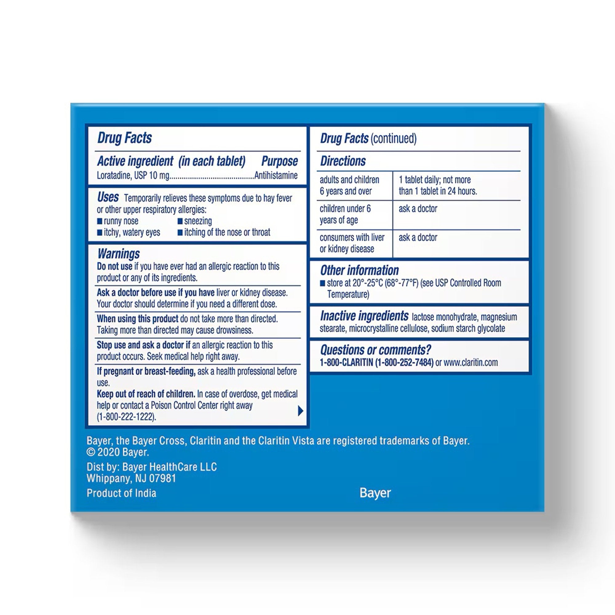 Claritin 24 Hour Allergy Tablets