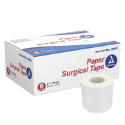 dynarex® Paper Medical Tape, 2 Inch x 10 Yard, White — Box of 6