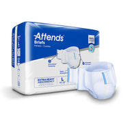 Attends® Extra Heavy Absorbency Briefs, Large — Bag of 24