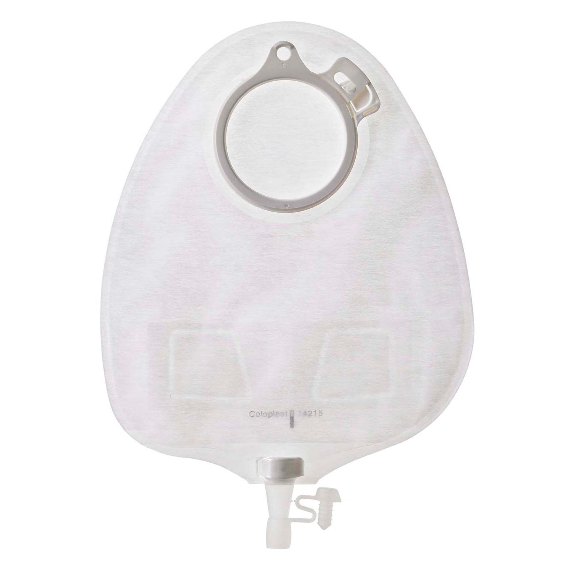 Assura® Original 2-Piece Transparent Urostomy Pouch, Green Match