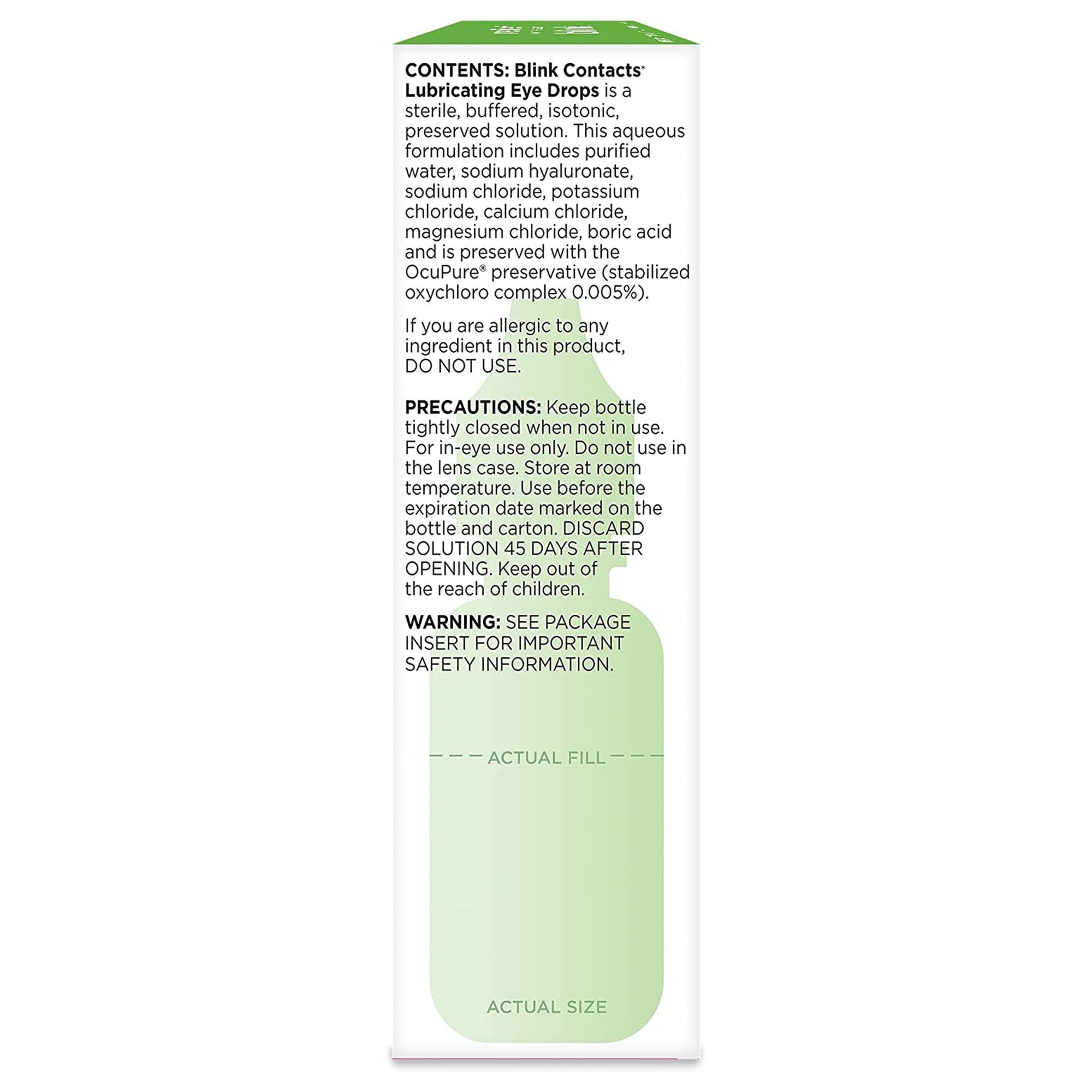 Blink Contacts Contact Lens Solution