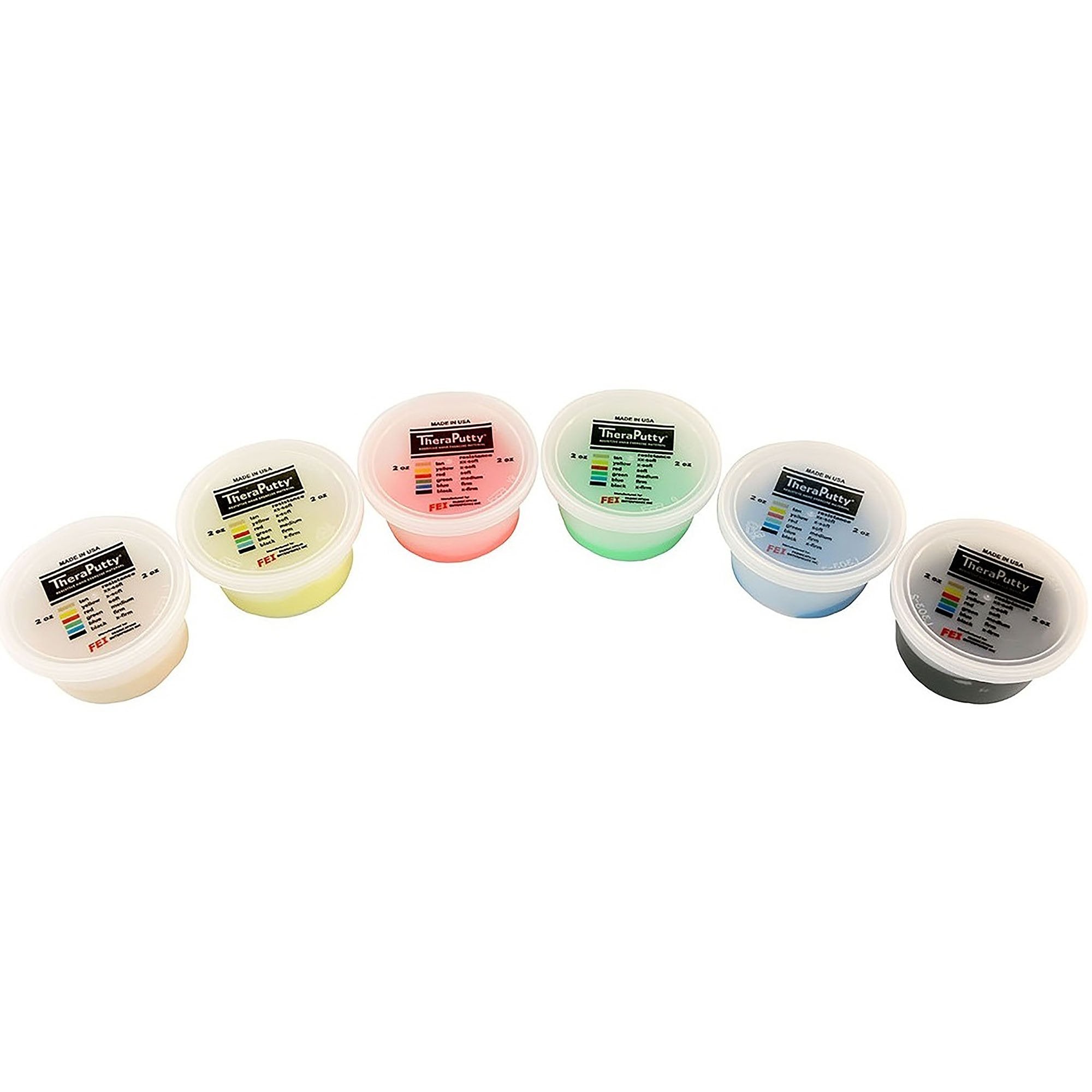 CanDo TheraPutty Exercise Material 6 Piece Set