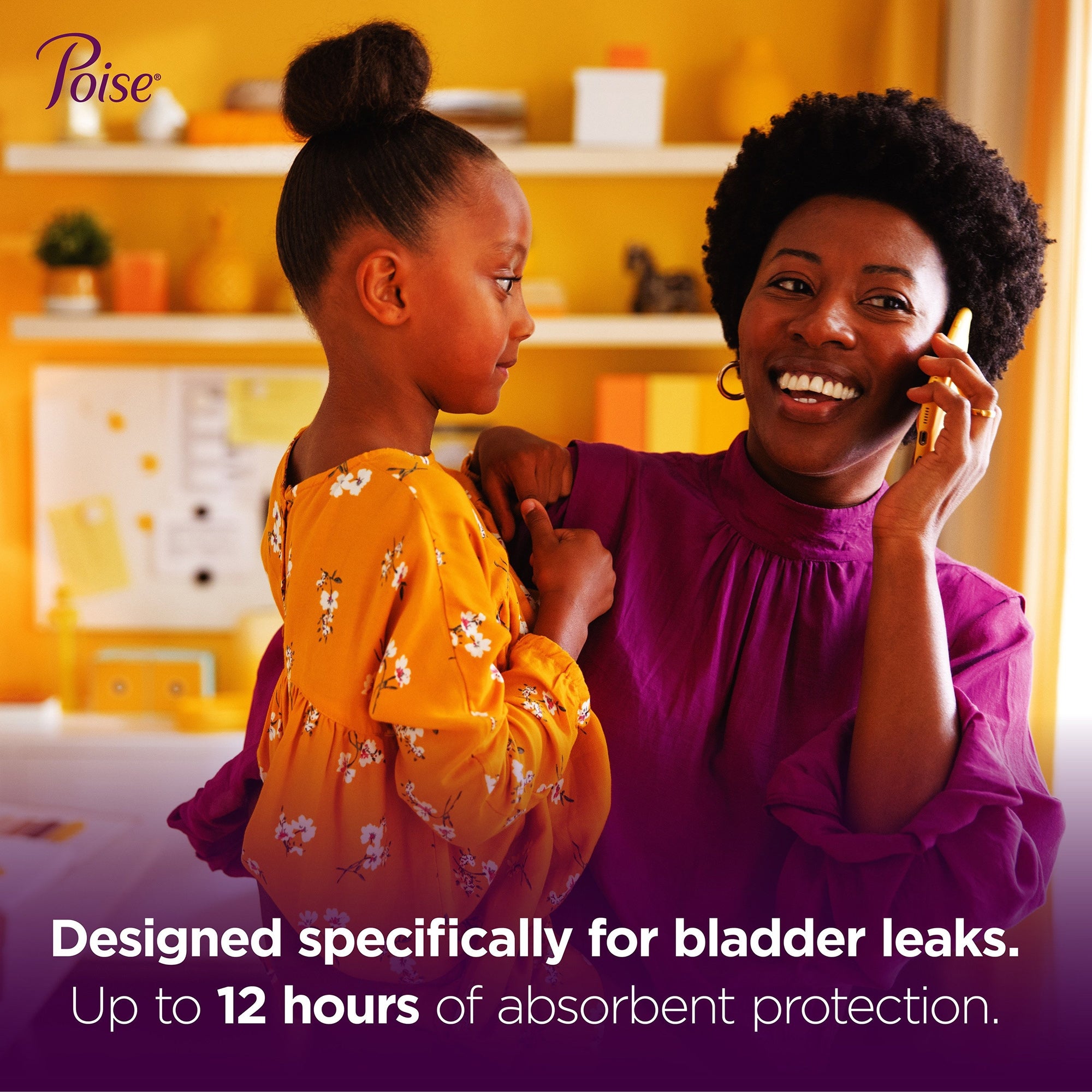 Poise Maximum Absorbency Bladder Control Pad, Long Length