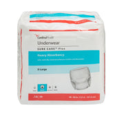 Sure Care™ Plus Heavy Absorbent Underwear, Extra Large — Bag of 14