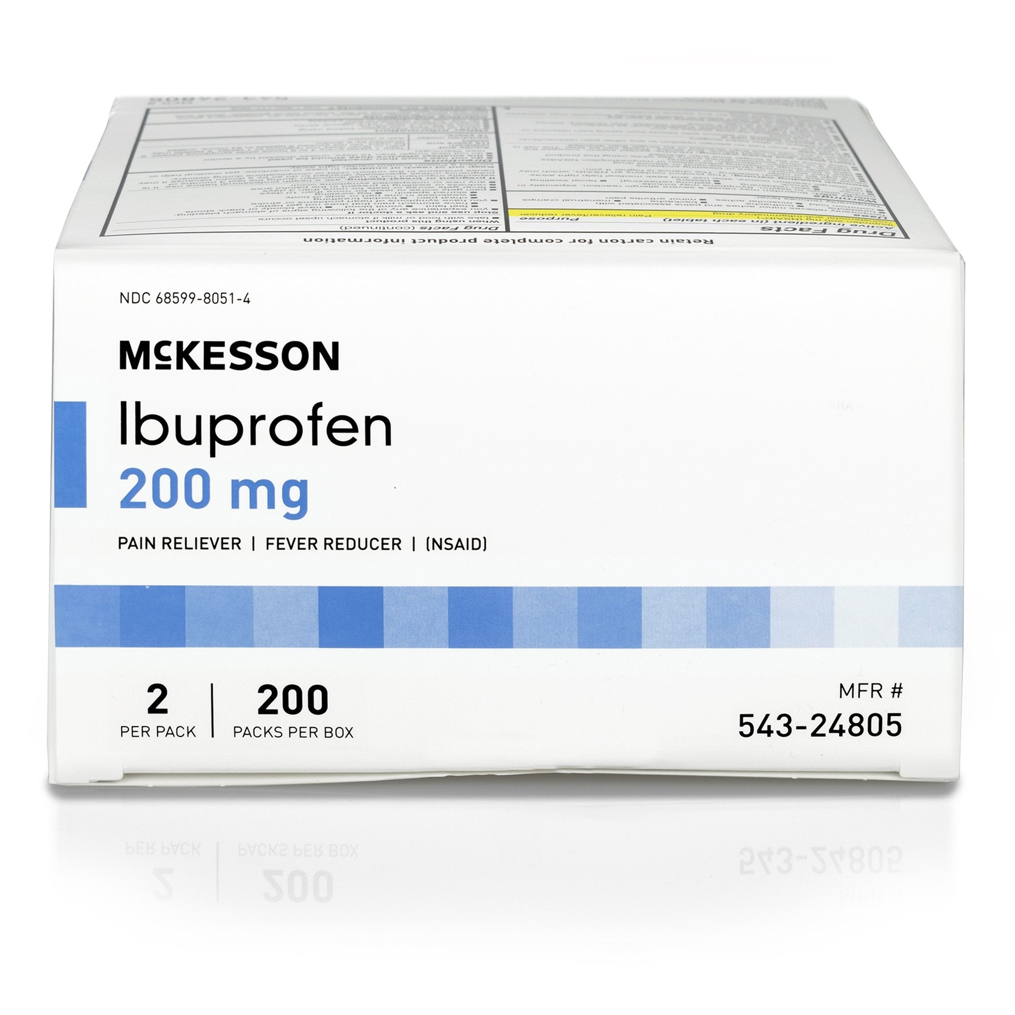 McKesson Ibuprofen Pain Relief, 200 packet box