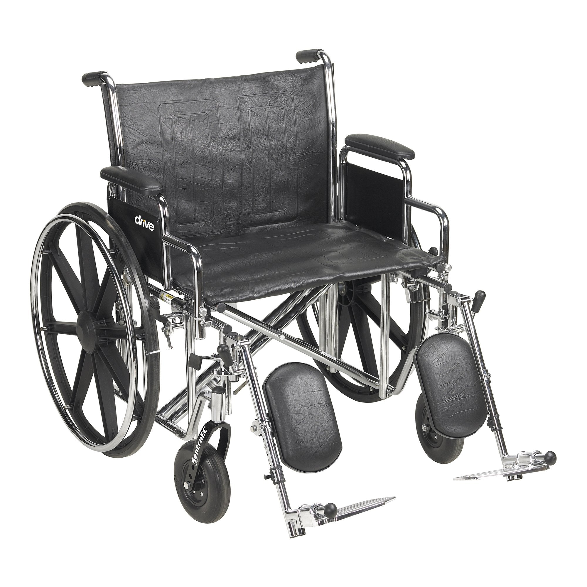 McKesson Bariatric Wheelchair, 24-Inch Seat Width, 450-lb. Capacity