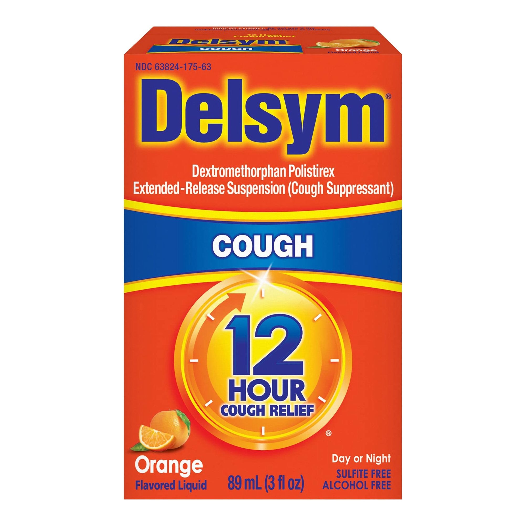 Delsym 12 Hour Cough Relief Orange Flavor