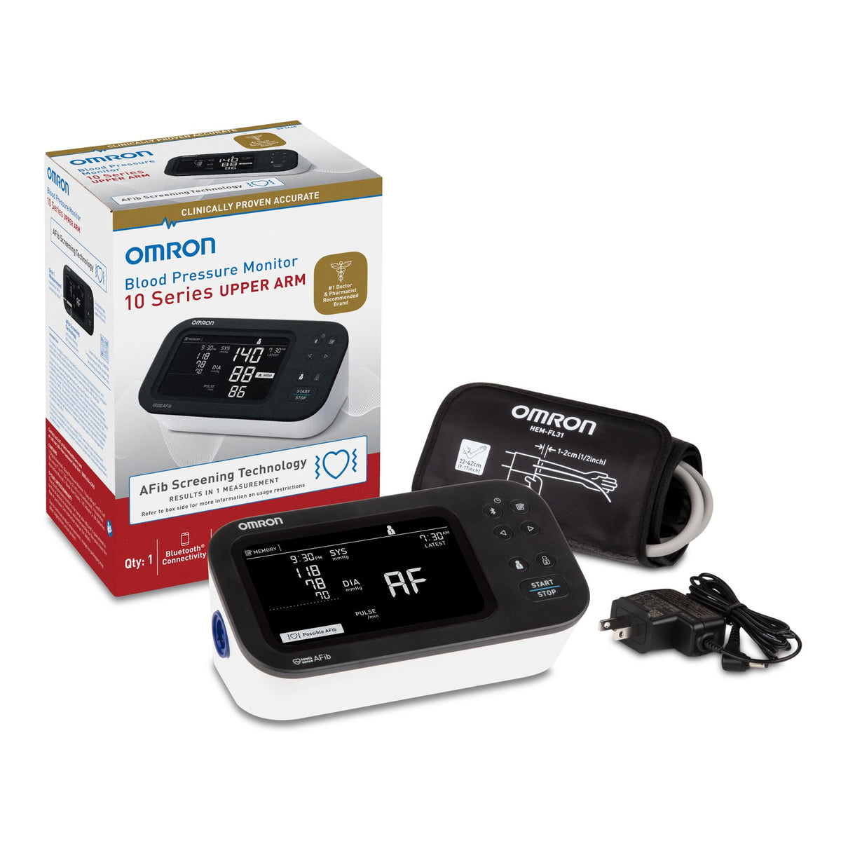 Omron 10 Series® Digital Blood Pressure Monitor with Bluetooth Connectivity