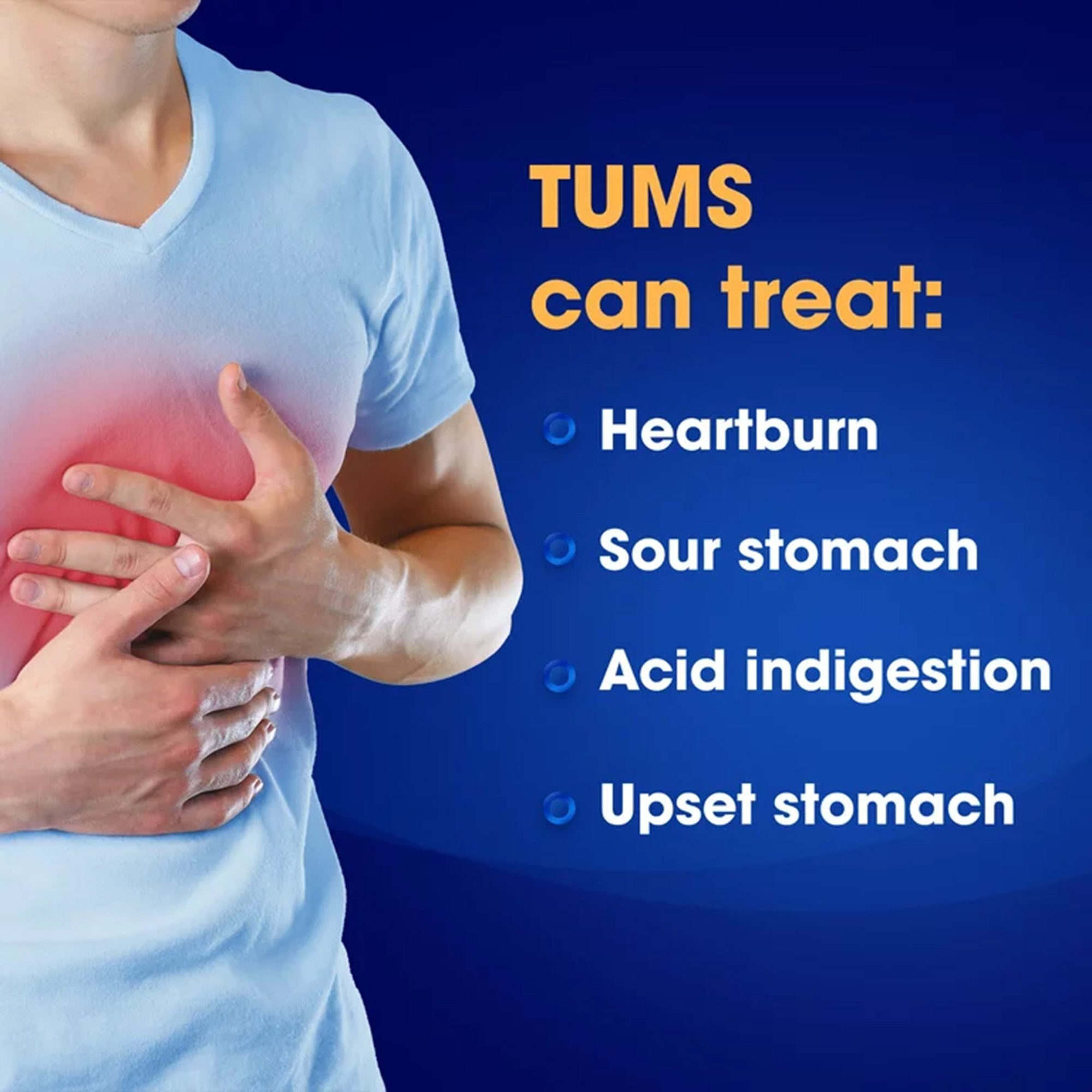 Tums Smoothies Extra Strength Antacid Chewable Tablets Assorted Fruit