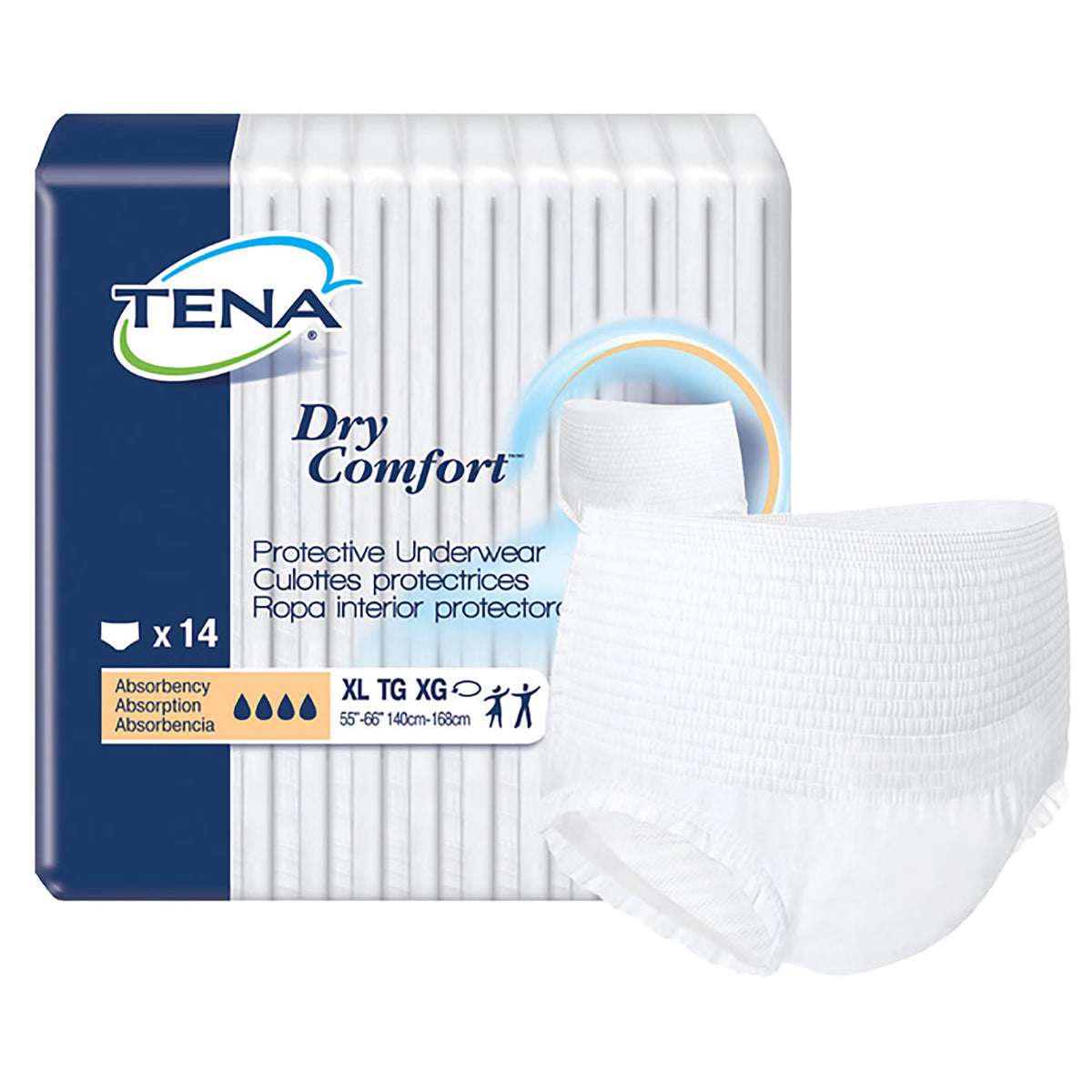 Tena® Dry Comfort™ Absorbent Underwear, Extra Large — Pack of 14