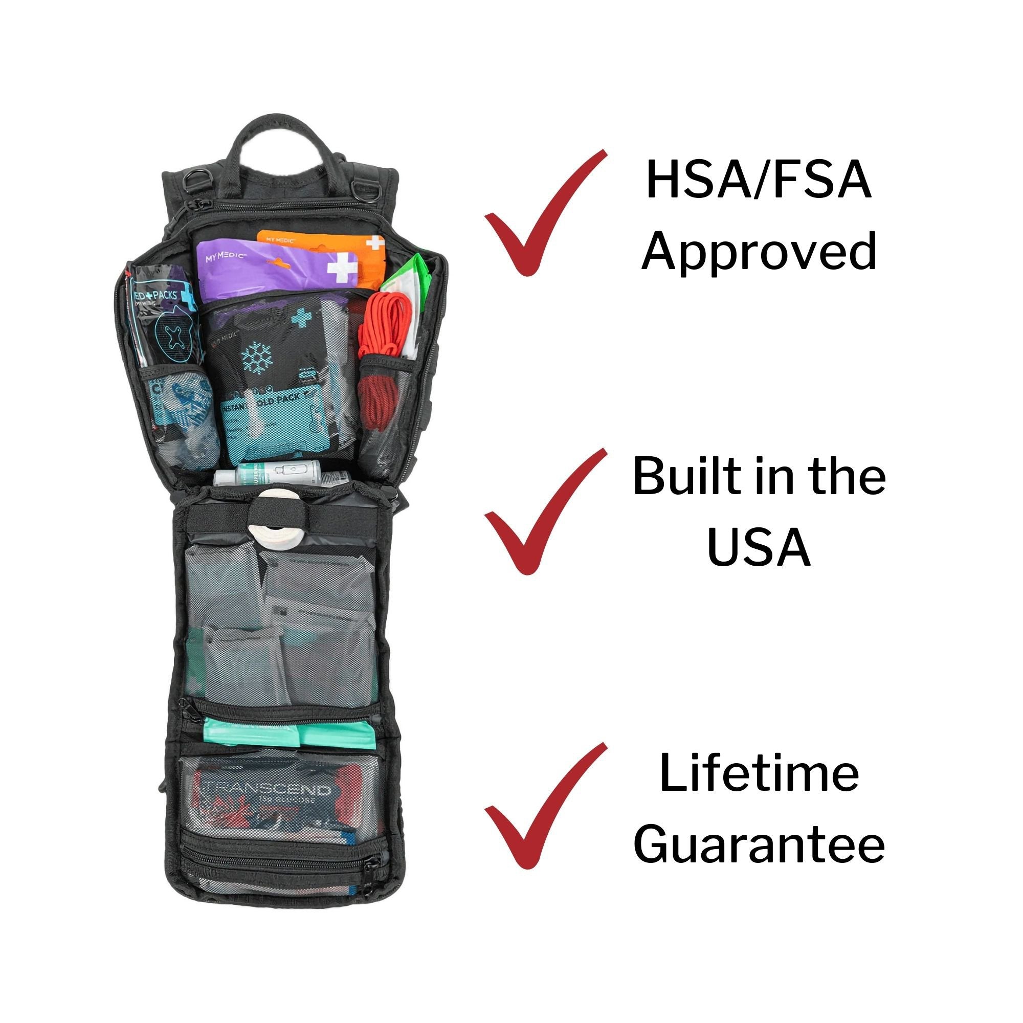 My Medic Recon First Aid Kit Backpack with Emergency Medical Supplies