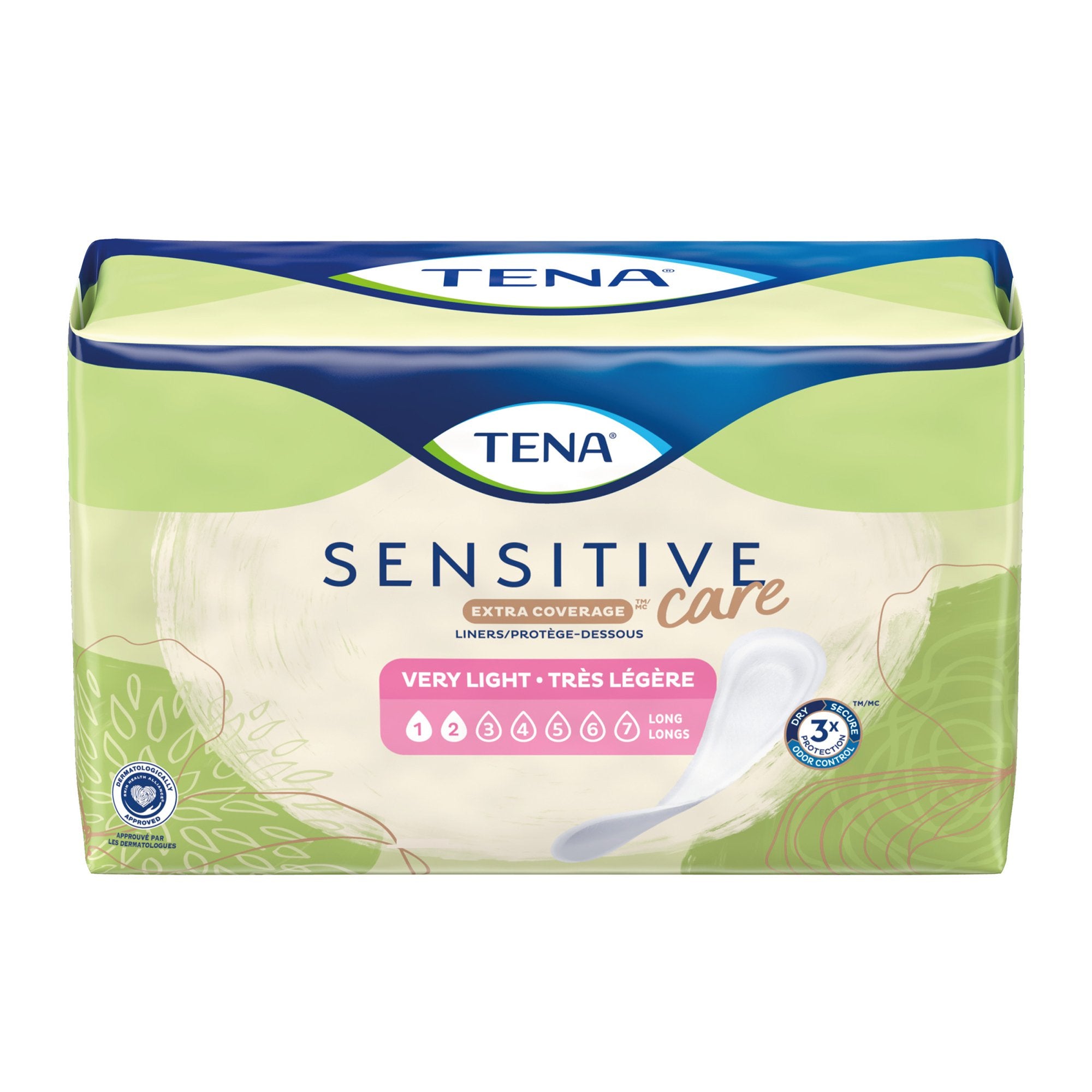 Tena Sensitive Care Extra Coverage Very Light Incontinence Liner